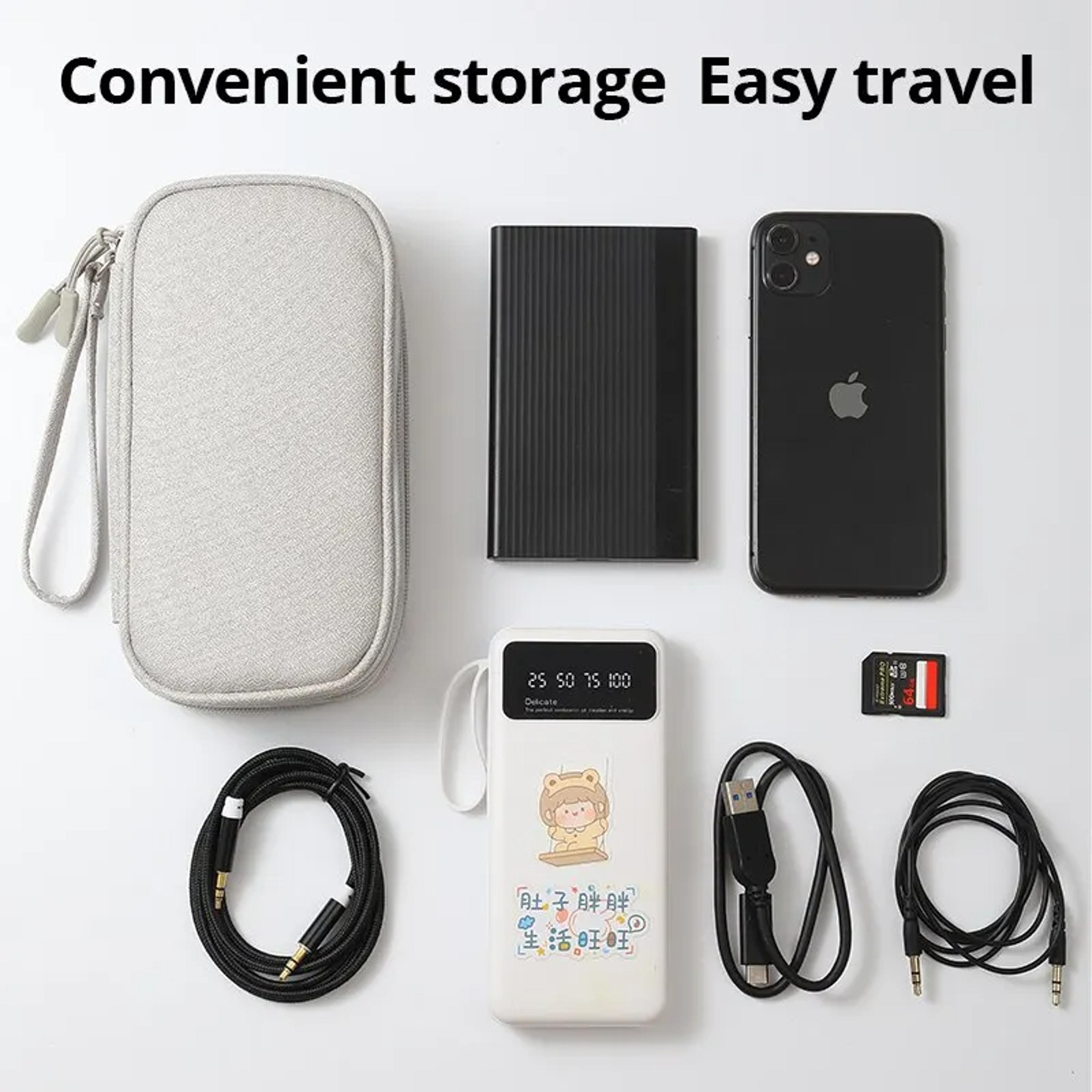 Travel Portable Digital Product Storage Bag USB Data Cable Organizer Headset Charging Treasure Box B