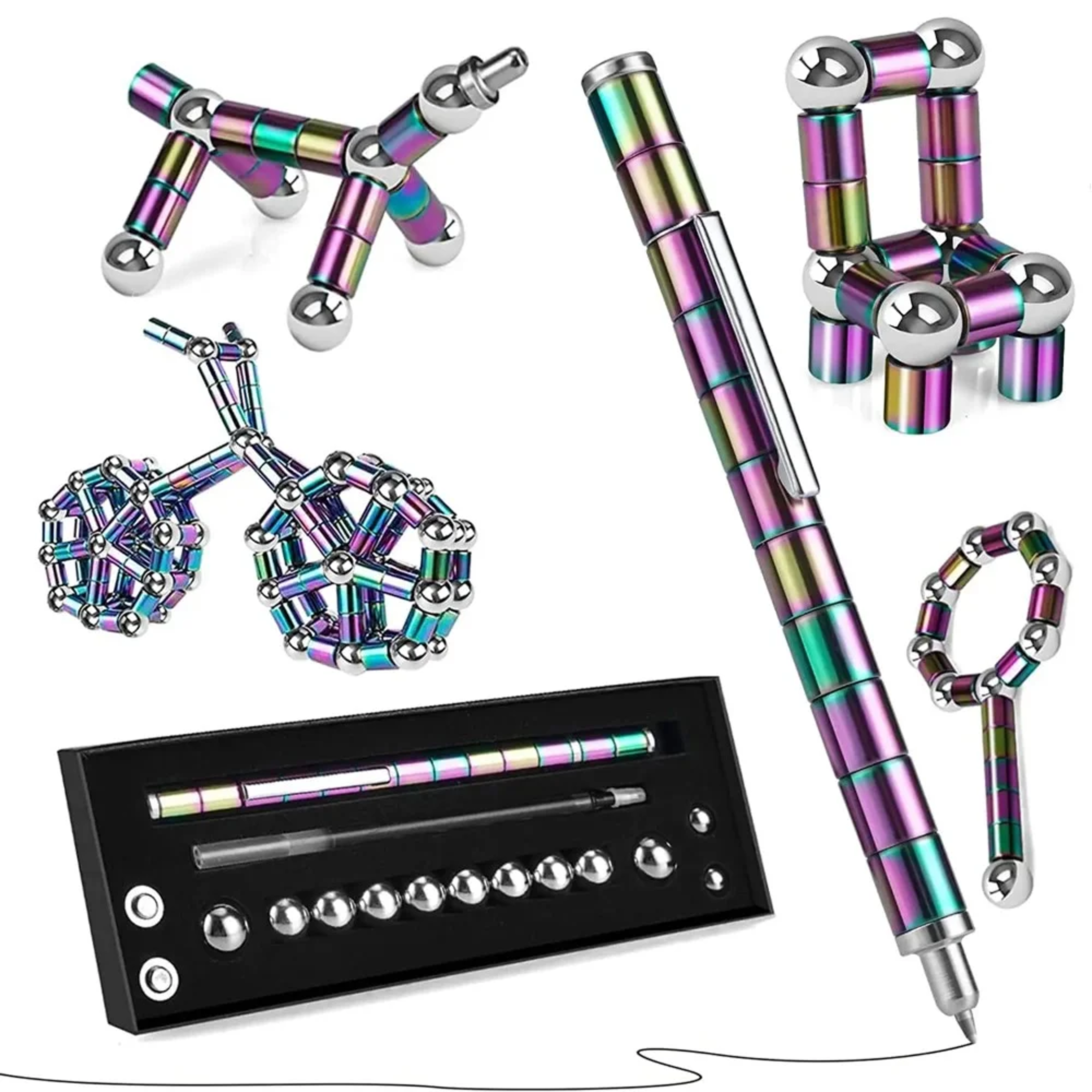 Magnetic Pen For Fidgeting Multifunctional Novel Pen For Decompression  Stress Relief 12