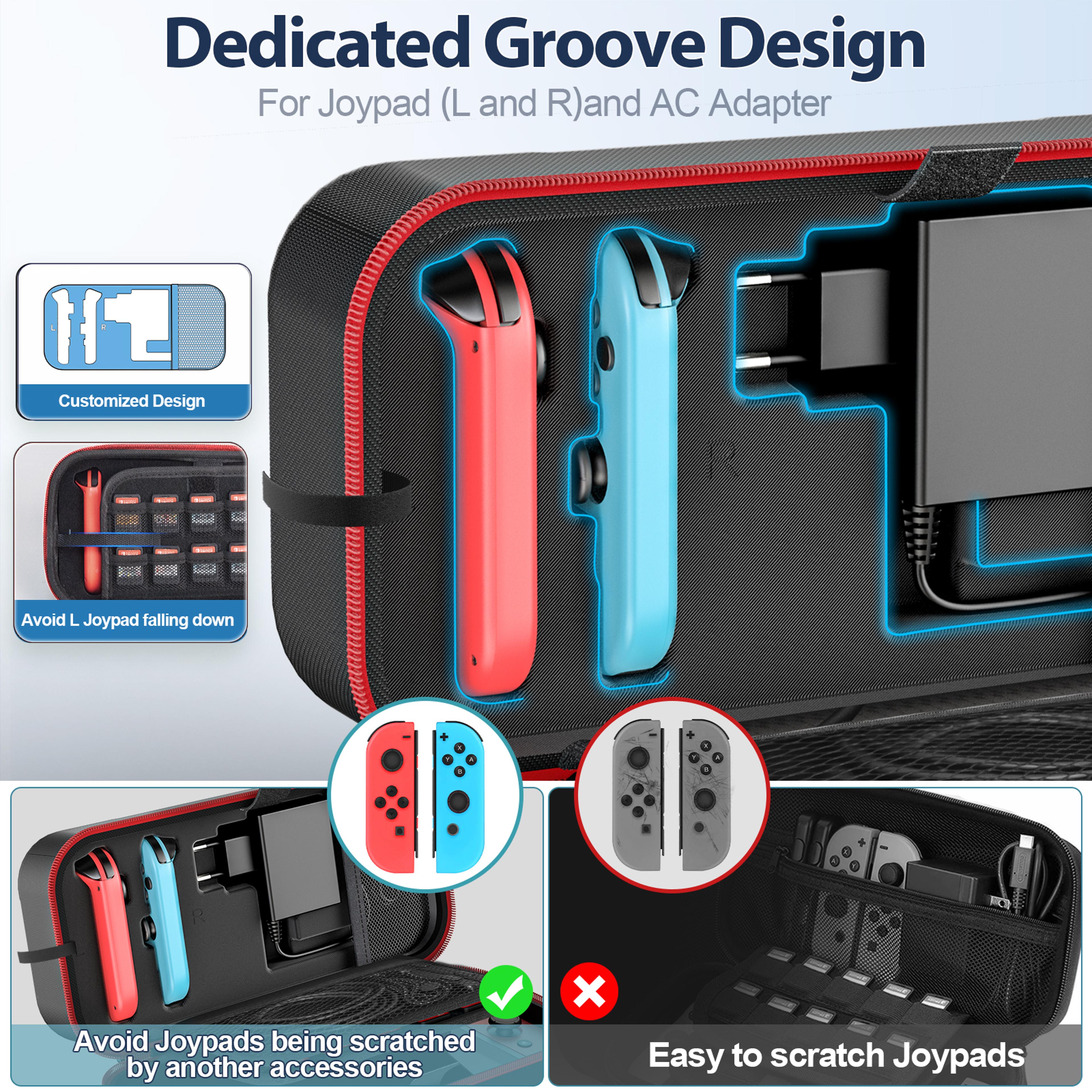 OIVO Large Storage Bag for Nintendo Switch Waterproof Travel Case AntiScratch Carrying Bag for Sw