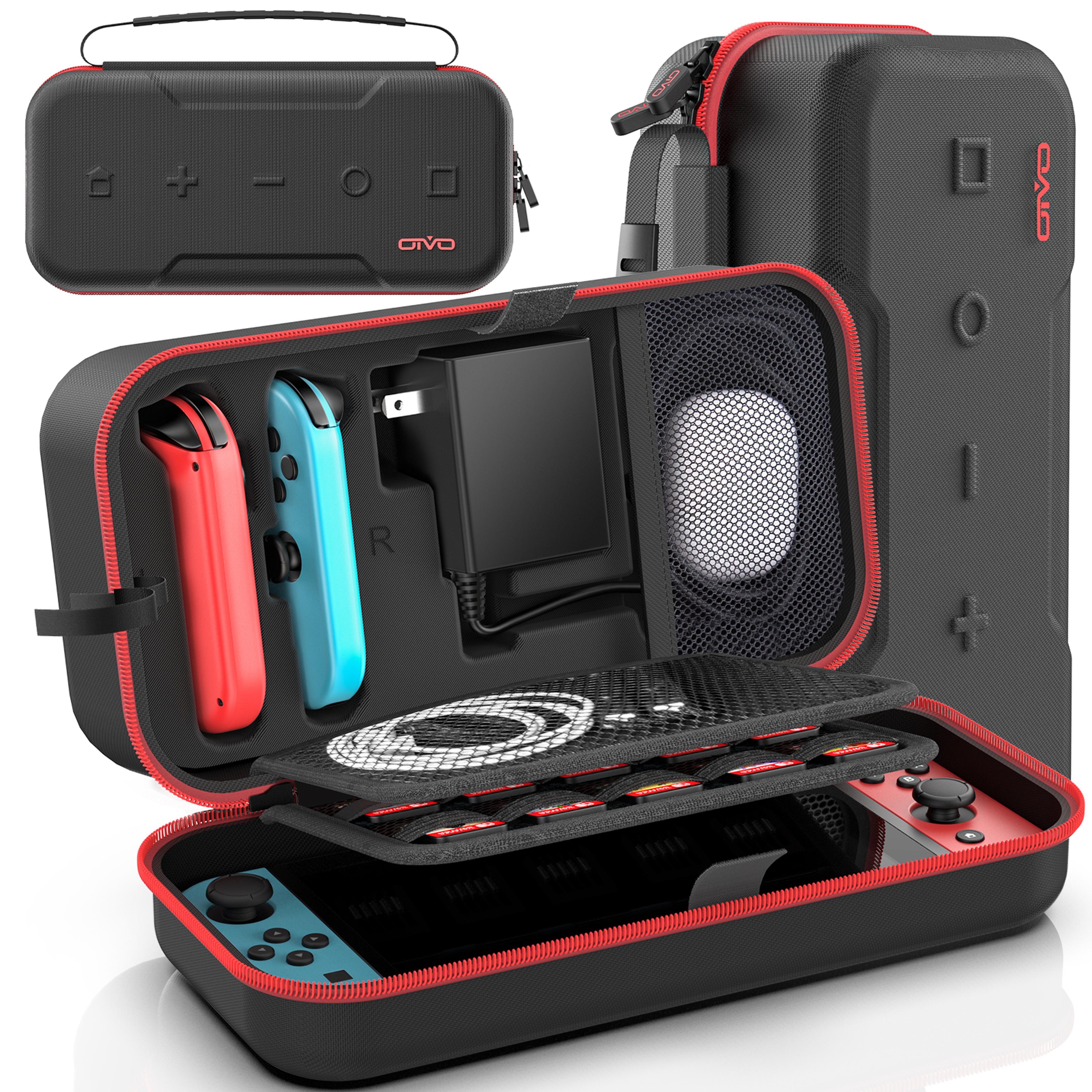 OIVO Large Storage Bag for Nintendo Switch Waterproof Travel Case AntiScratch Carrying Bag for Sw