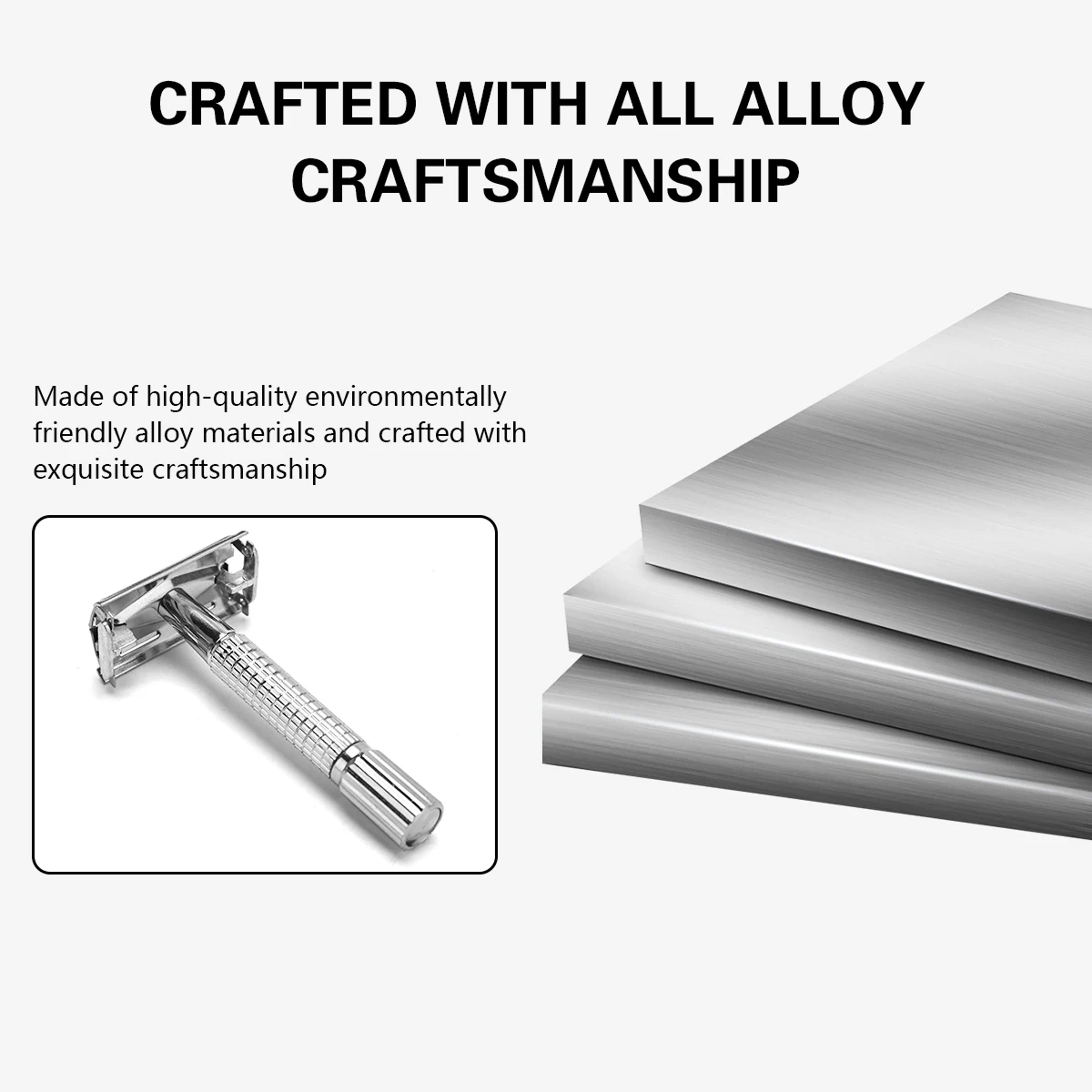 Premium Double Edge Safety Razor For Unisex Barber Styling Accessories With Deluxe Box Holder 5