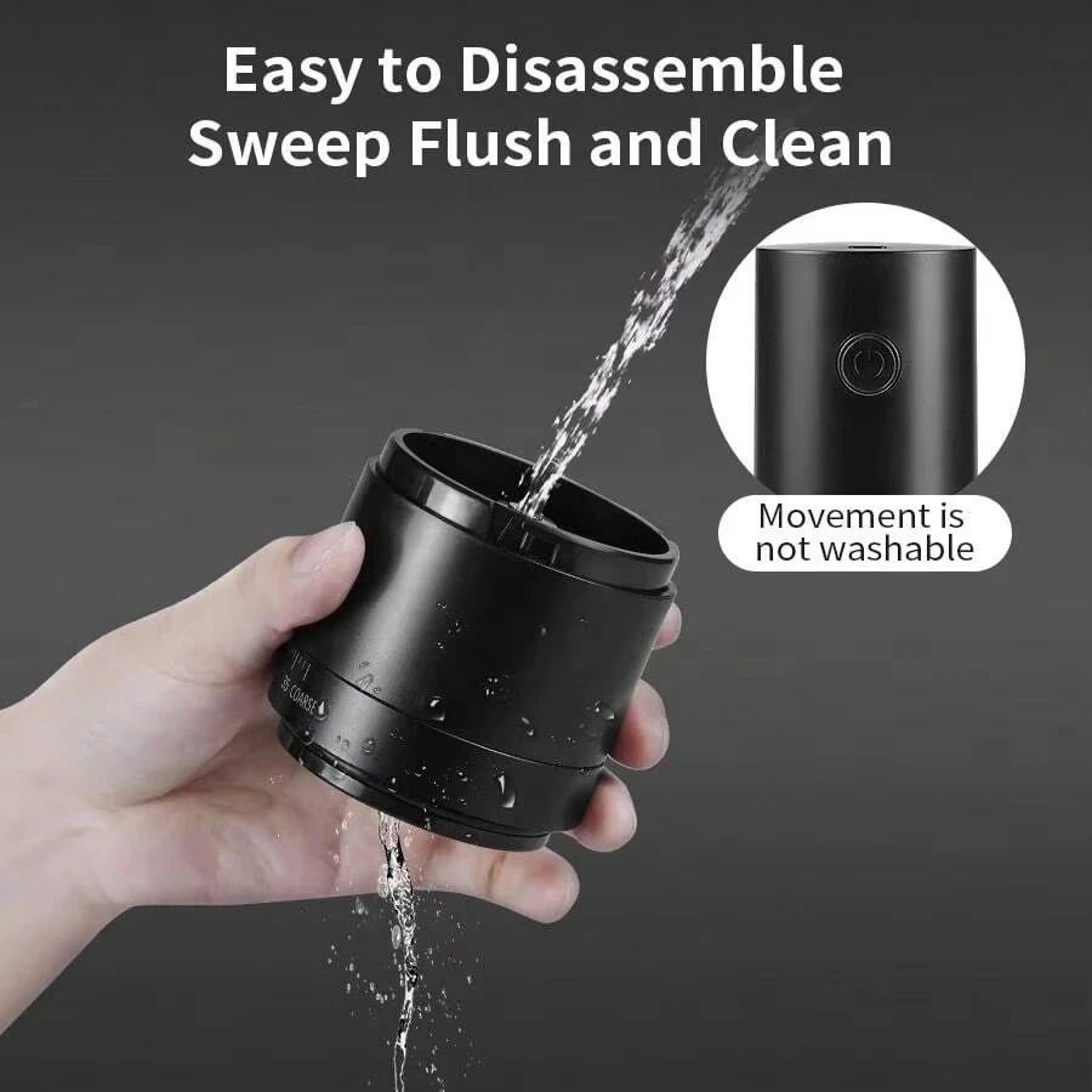 Electric Coffee Grinder Rechargeable TypeC Adjustable Burr Grinder With Ceramic Core Portable Bean  4