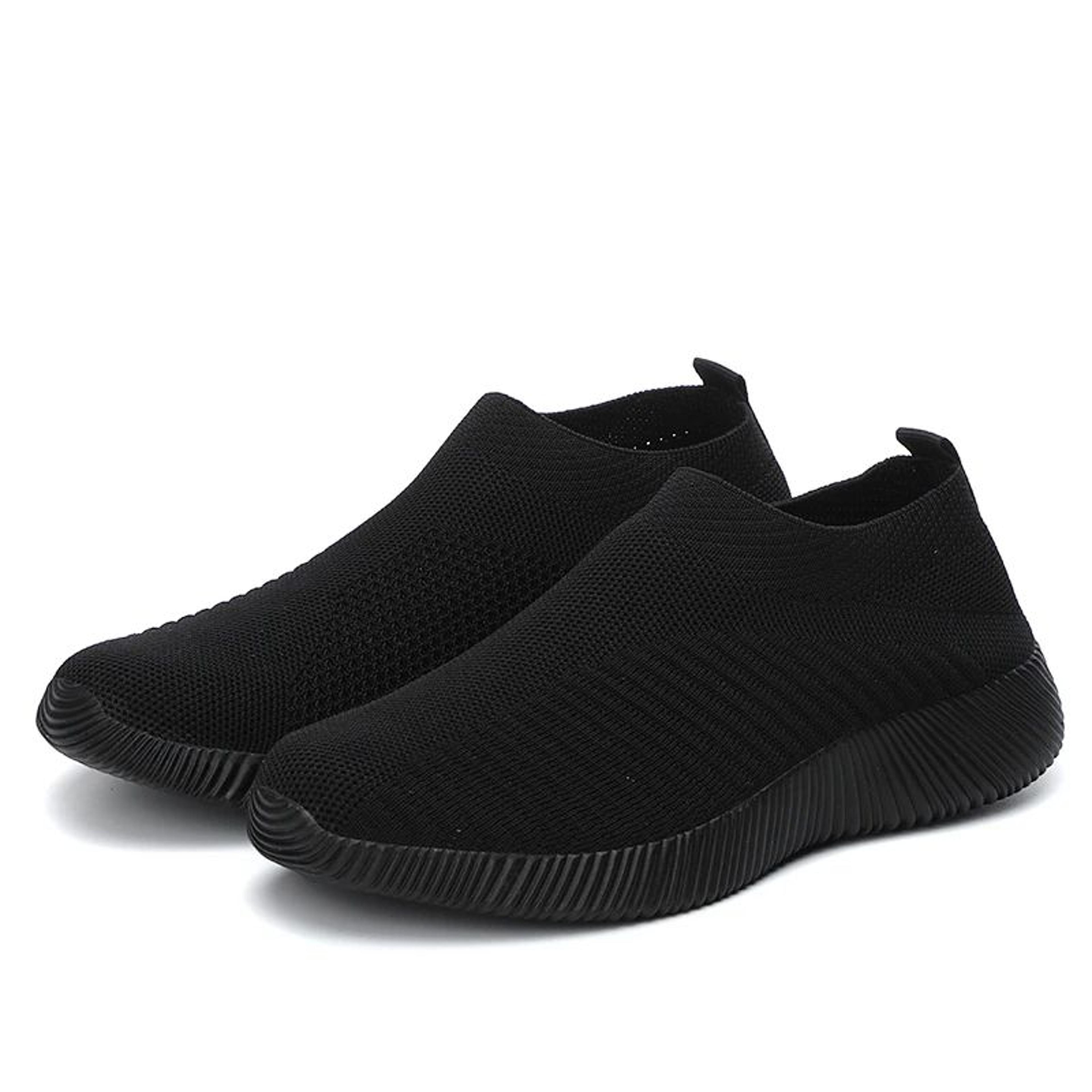 Lightweight Womens Breathable Mesh Sneakers Solid Color Woven Low Top Walking  Running Sports Socks 7