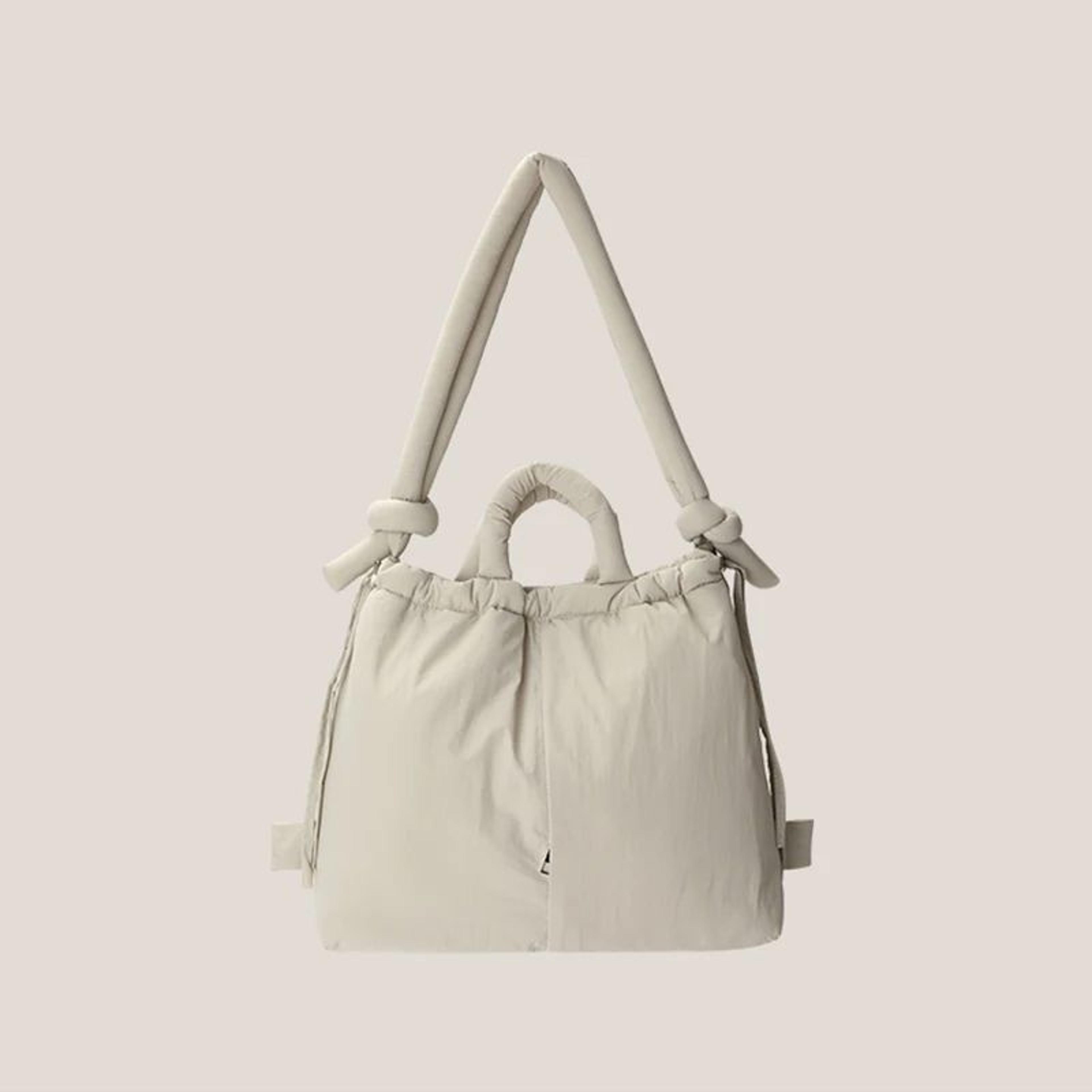 Designer Soft Puffer Nylon Tote Bag Casual Vintage Large Capacity Women Shoulder  Crossbody Handbag 4