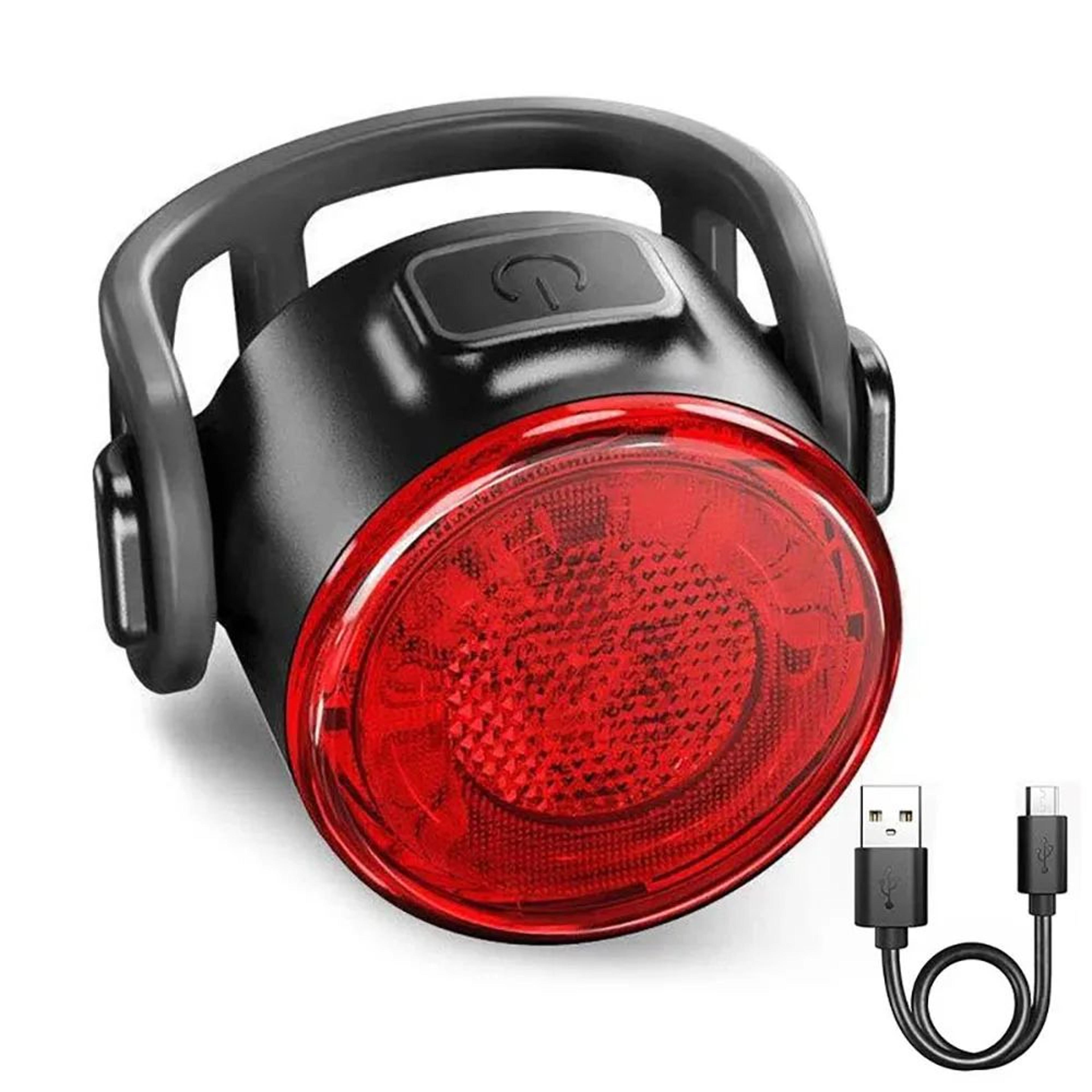 LED Rechargeable Bike Light With Mini Safety Warning Taillight Front Bicycle Lamp For Night Cycling 6
