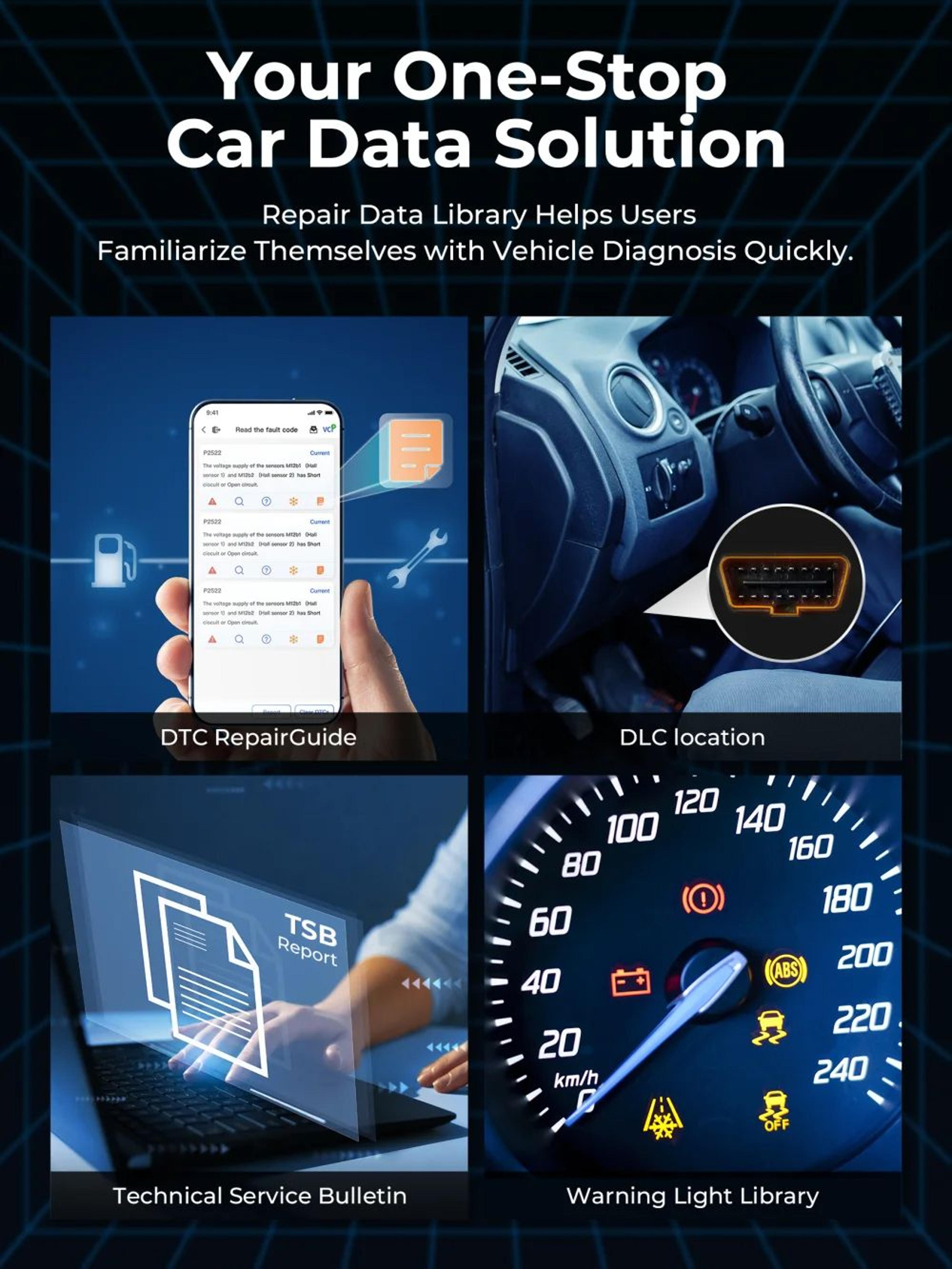 TopScan Lite Smart Diagnostic OBD2 Scanner Bluetooth Fault Code Reader  DTC Repair Guide 2