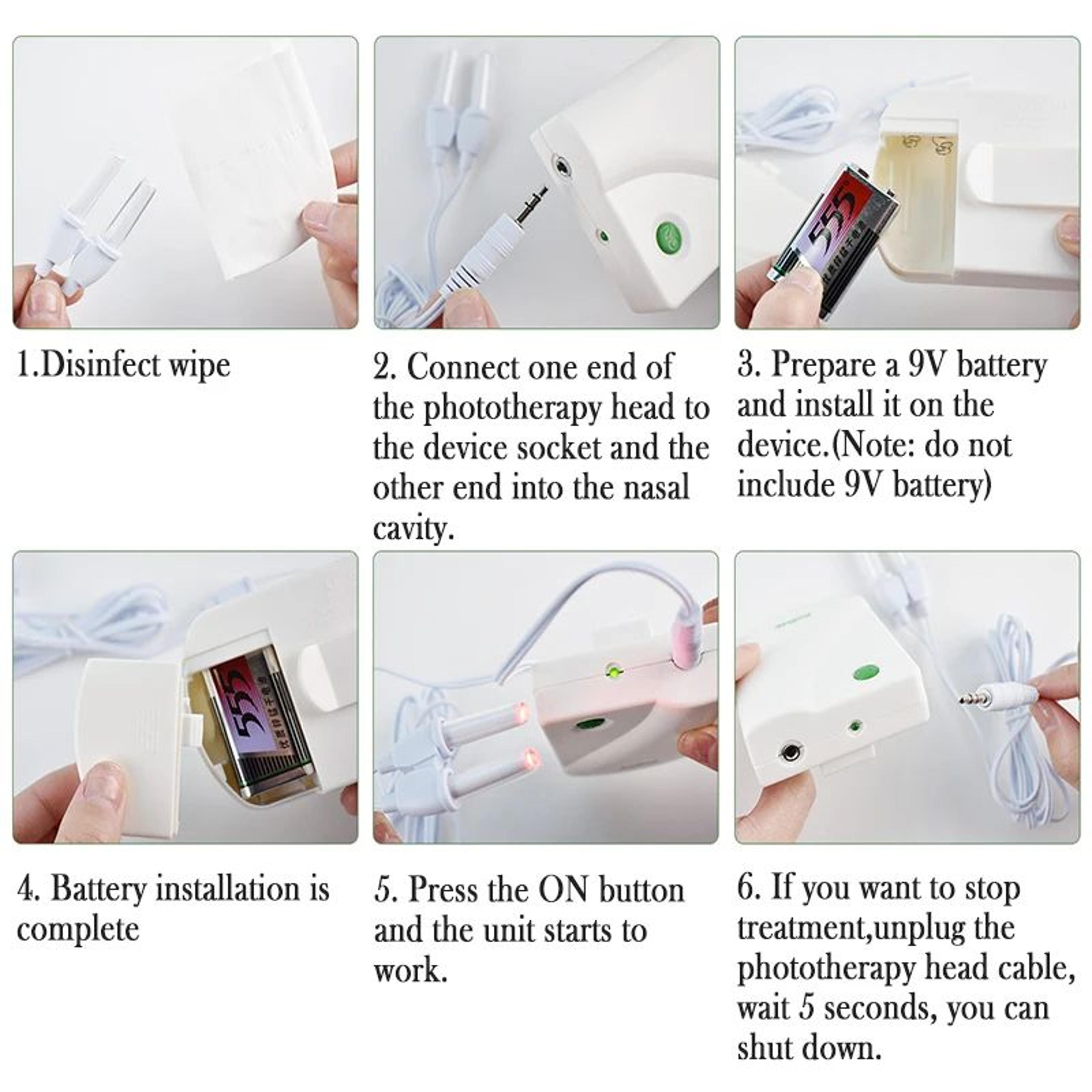 Portable Laser Nose Care Therapy Machine With Low Frequency Pulse For Rhinitis Sinusitis  Hay Fever 5