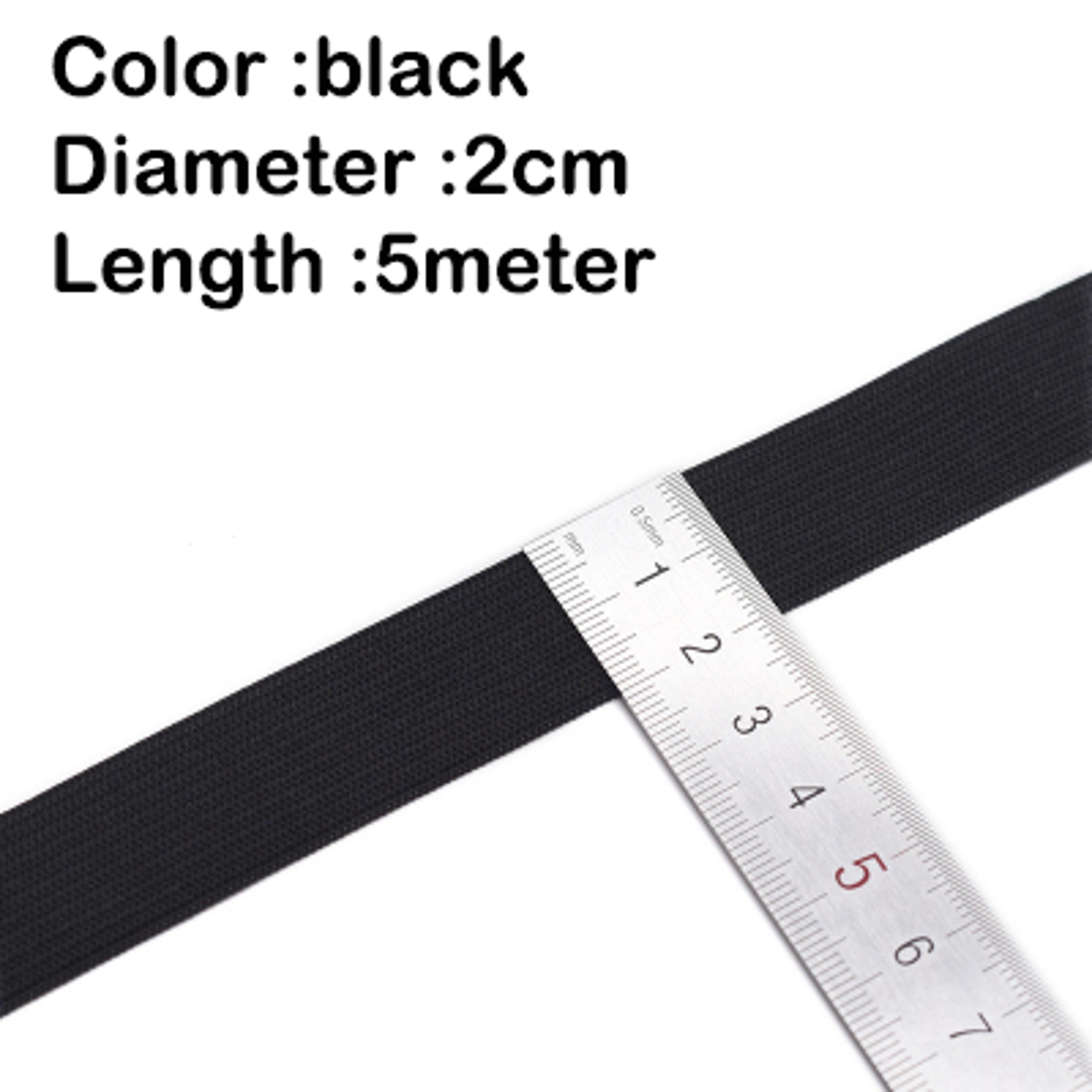 5M Knit Elastic Band For Sewing High Elasticity Heavy Stretch Waistband Elastic For DIY Garments Cr 8