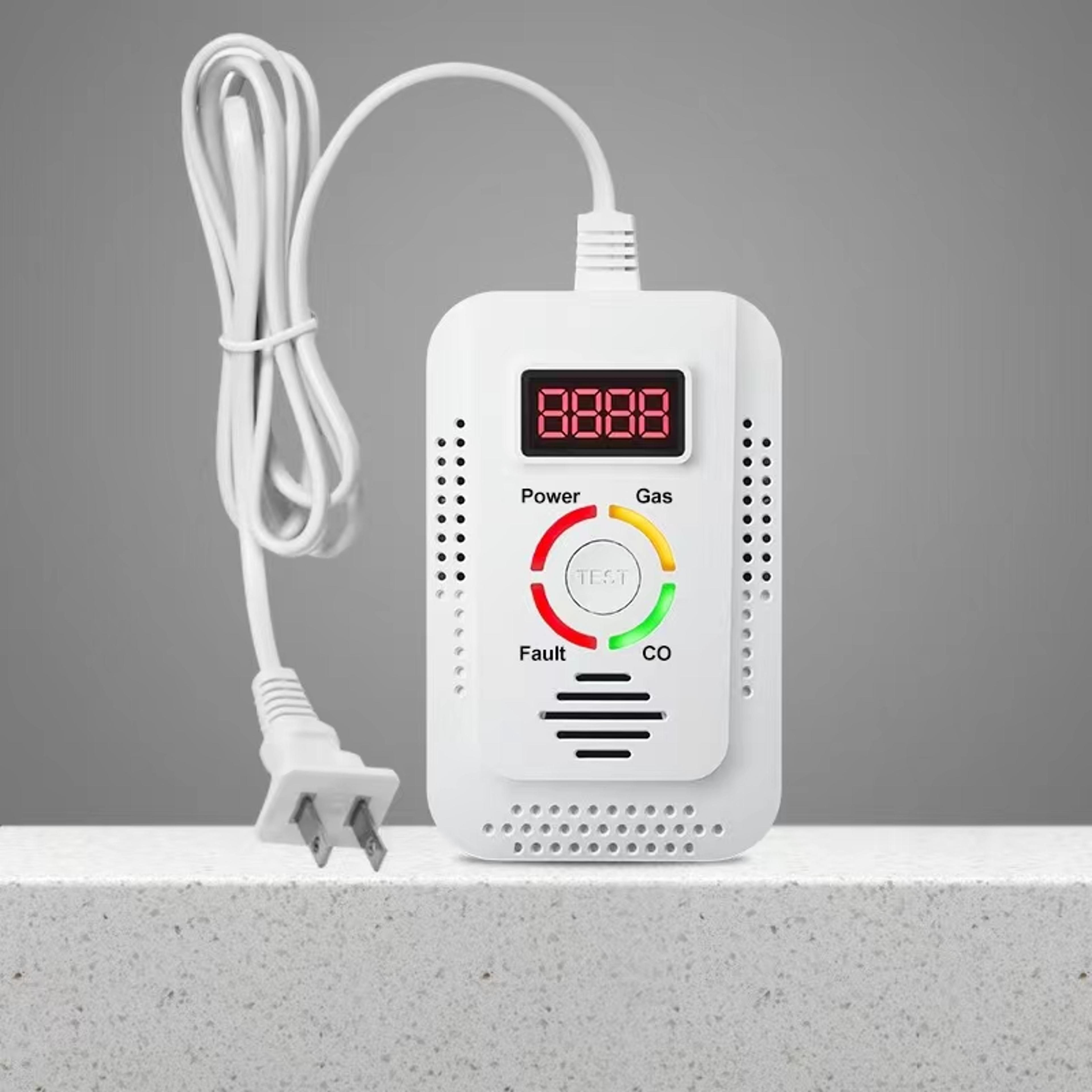Combustible Gas Leak Detector  CO Monitor Natural Gas Detector For CO LNG LPG Methane Protection 6