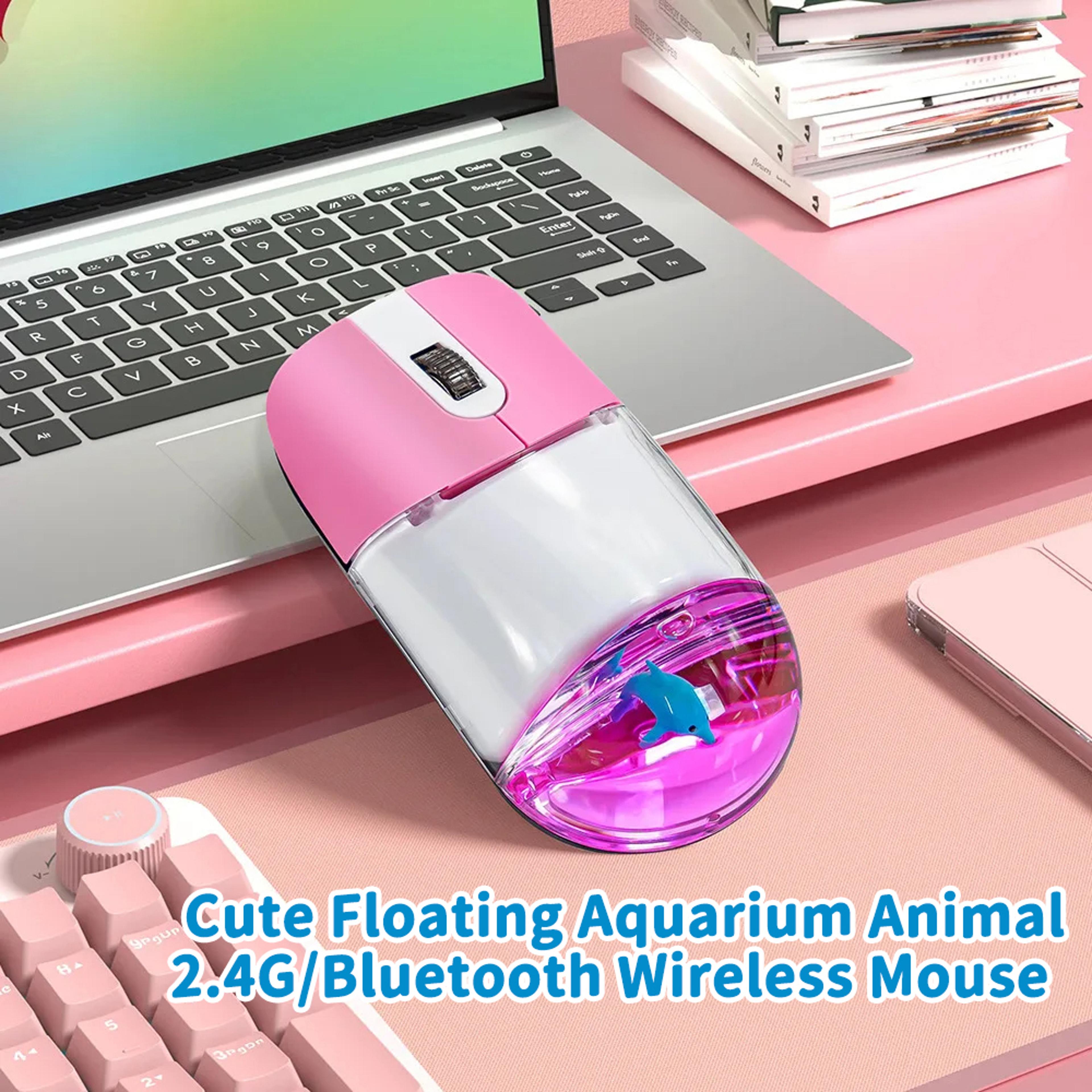 creative ocean doll wireless mouse, new cute floating aquarium animal, 2.4g bluetooth mice for laptop and pcc