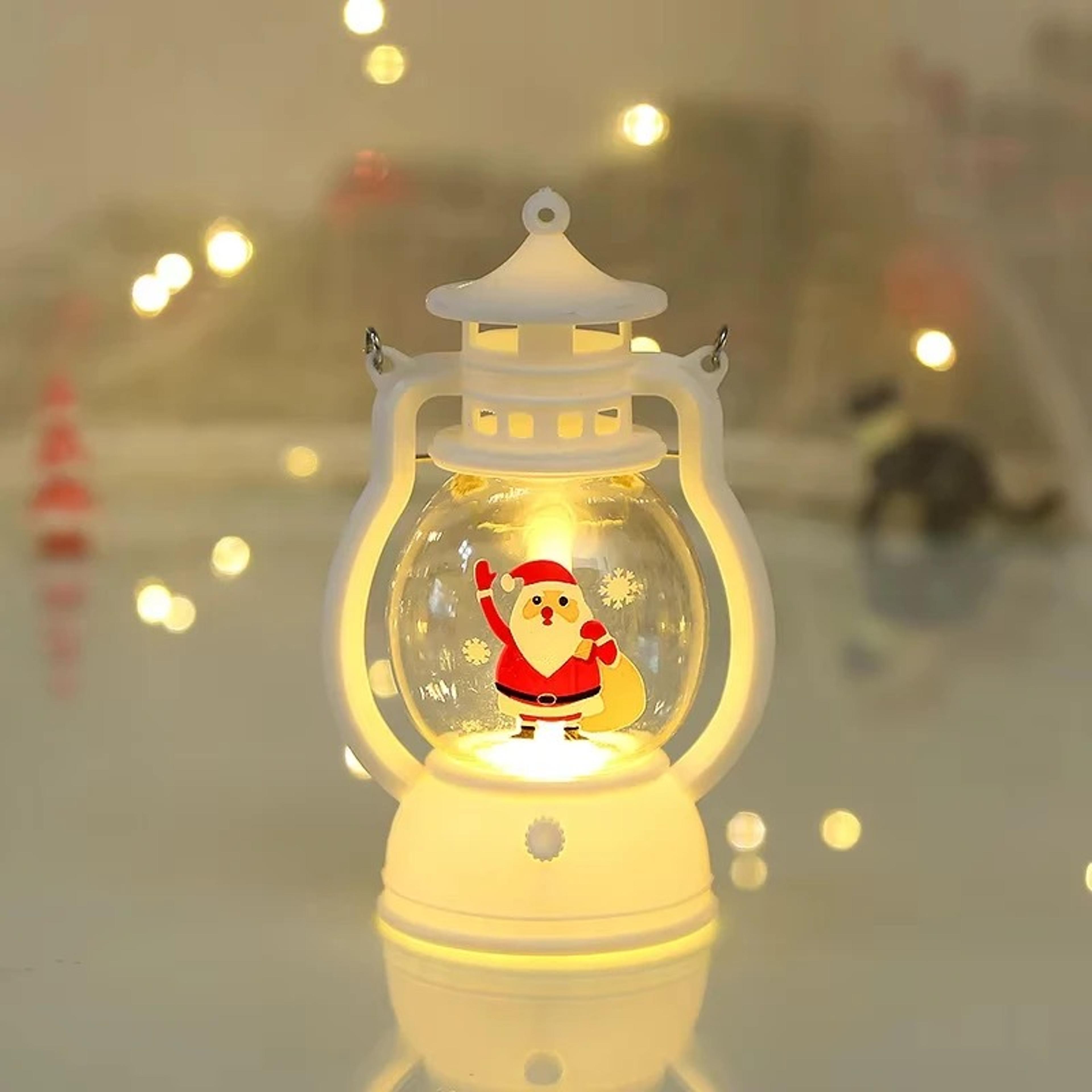 Santa Claus Merry Christmas Decorations LED Lantern Light Christmas Ornaments Home Xmas Decor 5