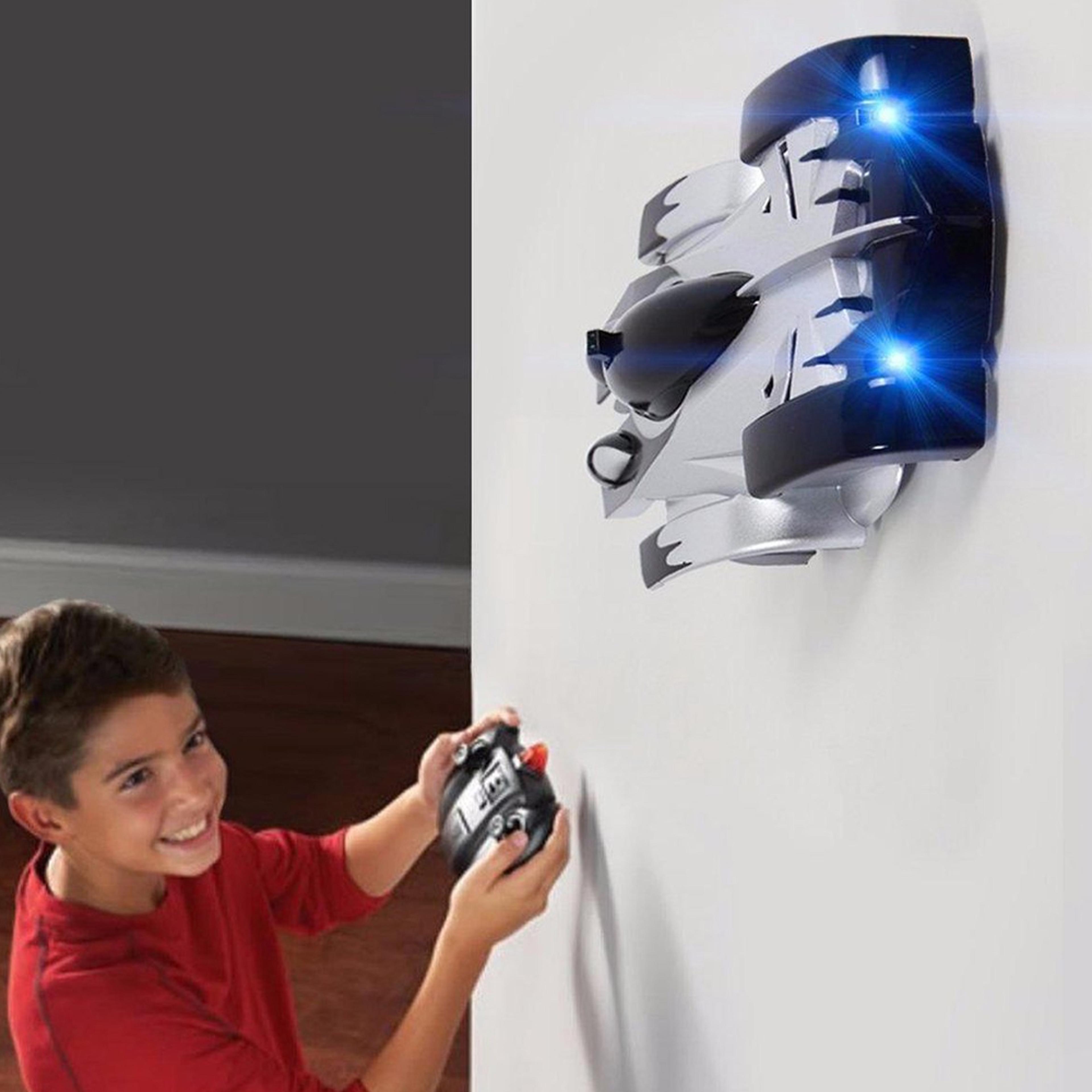 Wall climbing toy car with LED lights