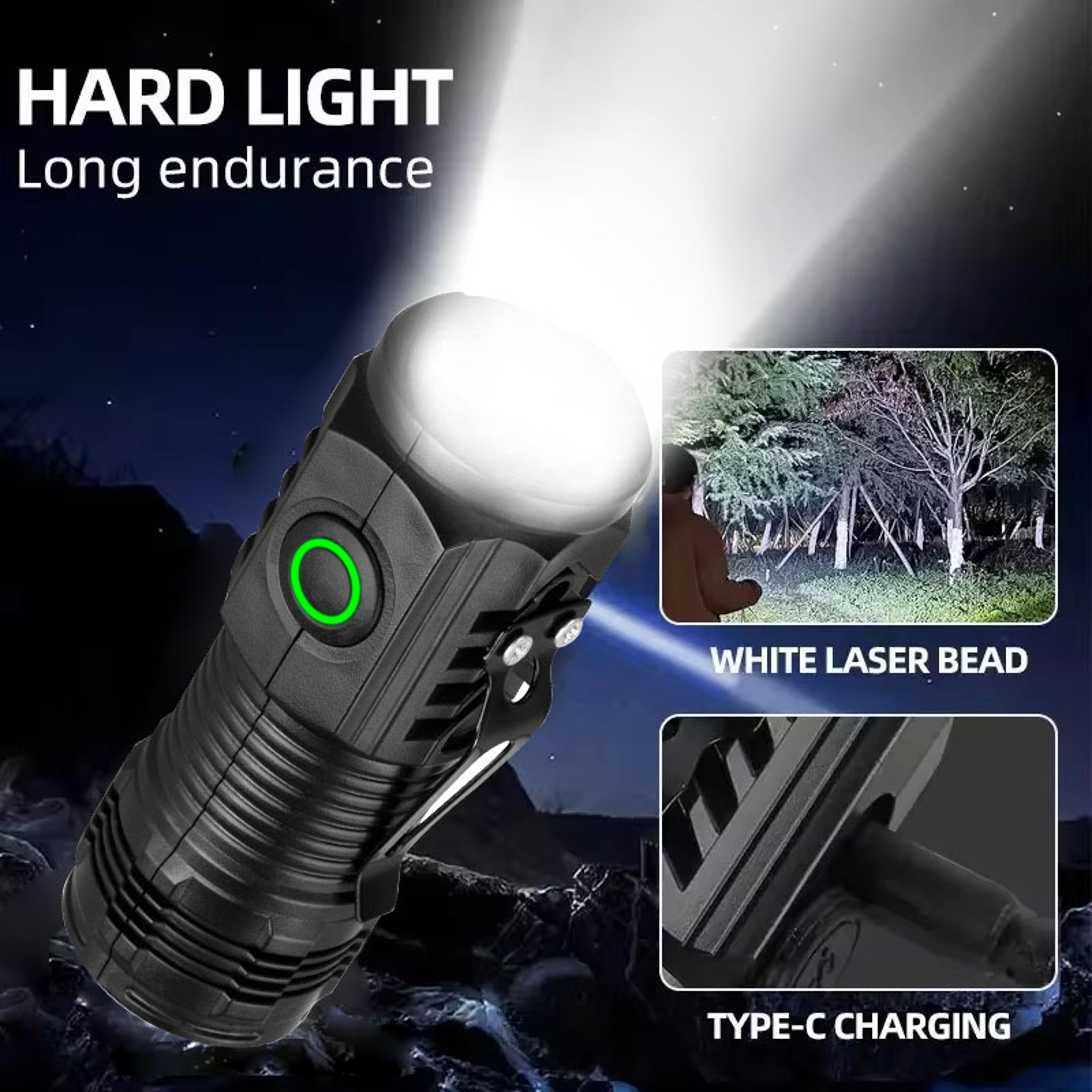 Rechargeable Mini Tactical Flashlight With Metal Pen Clip 1