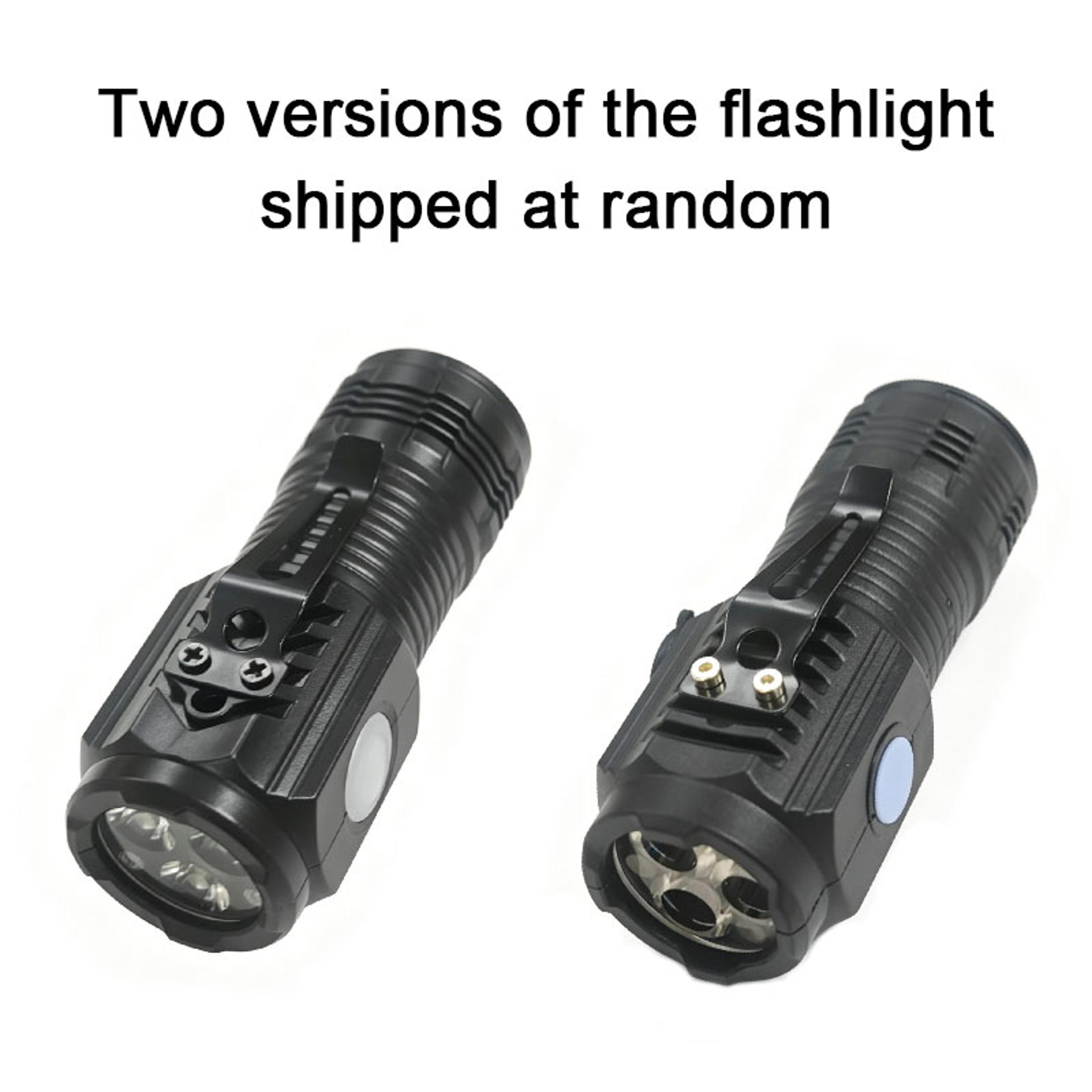 Rechargeable Mini Tactical Flashlight With Metal Pen Clip 5