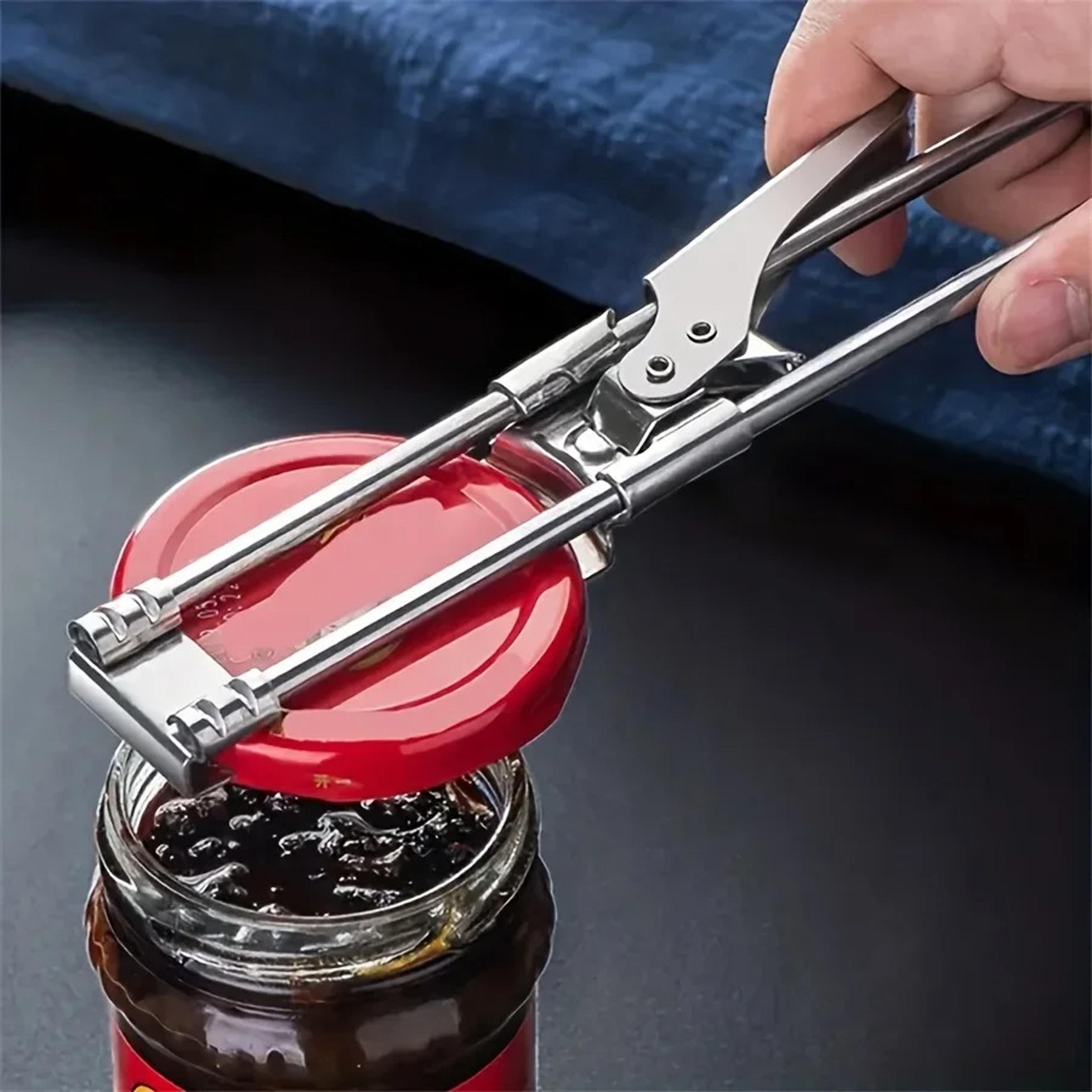 gripease adjustable stainless steel jar opener & bottle opener for stubborn lids