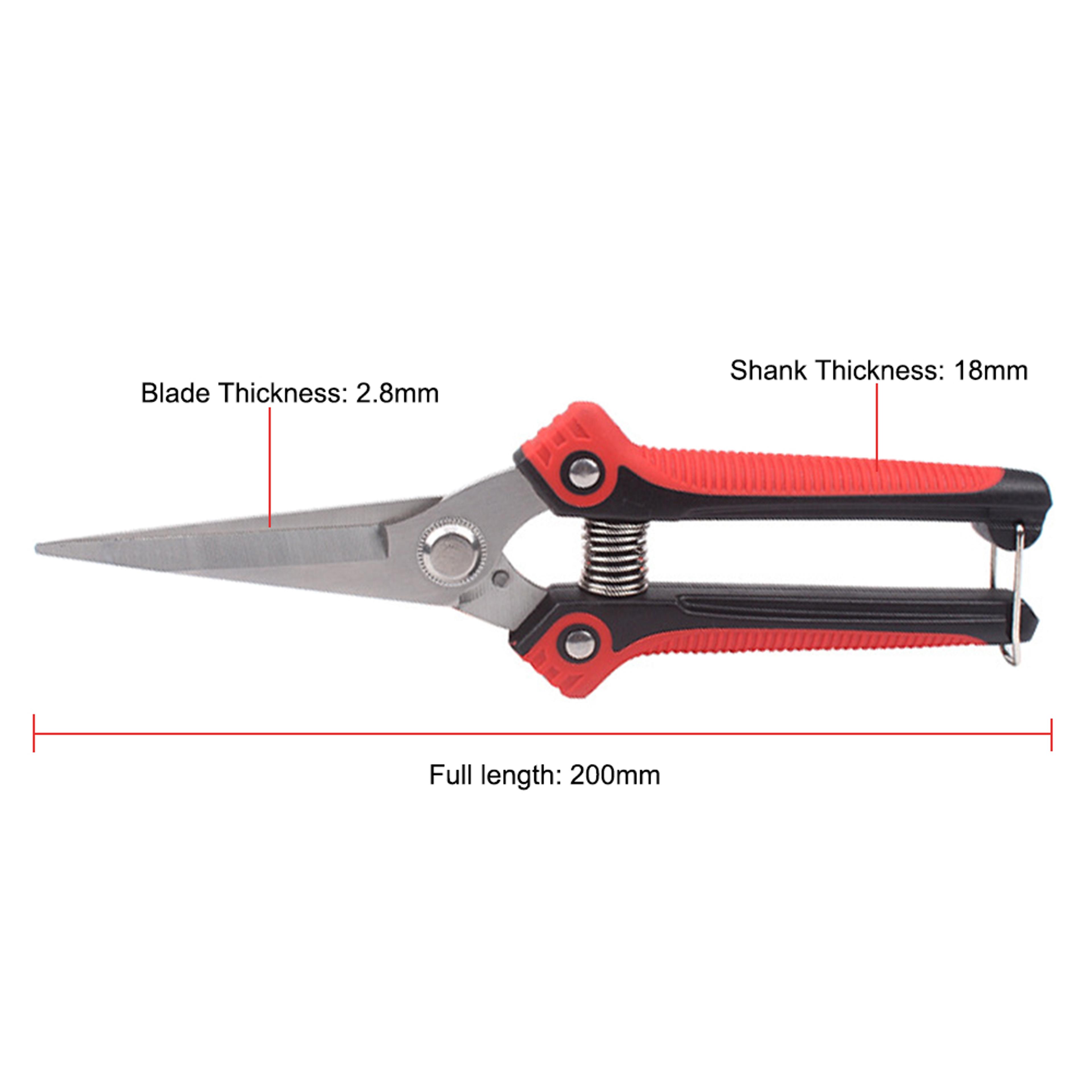 PrecisionCut Stainless Steel Pruning Shears With NonSlip Grip For Garden  Fruit Tree Trimming 3