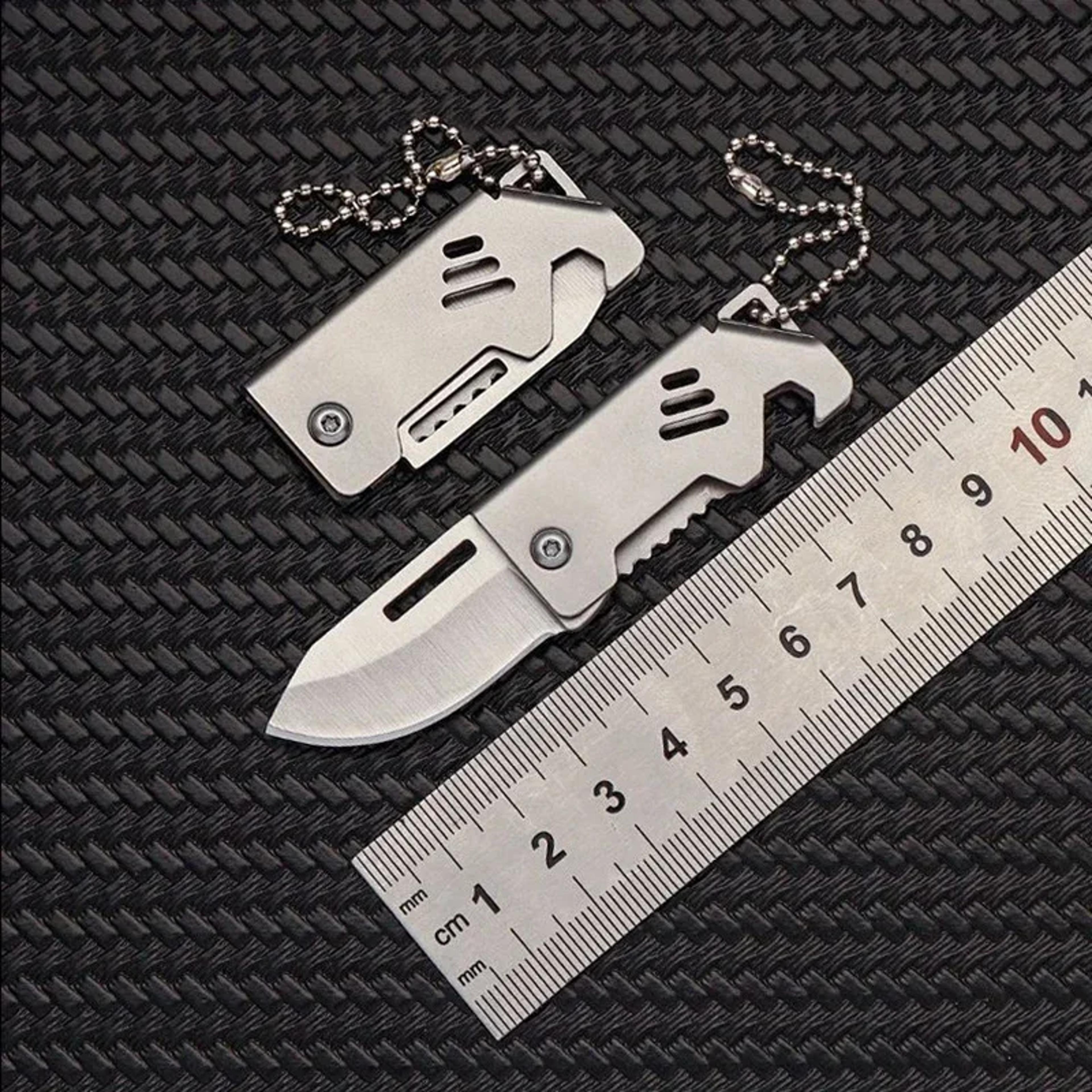 TrailGuard Mini Folding Pocket Knife Keychain Portable EDC Pocket Knife For Camping  Everyday Carry 5