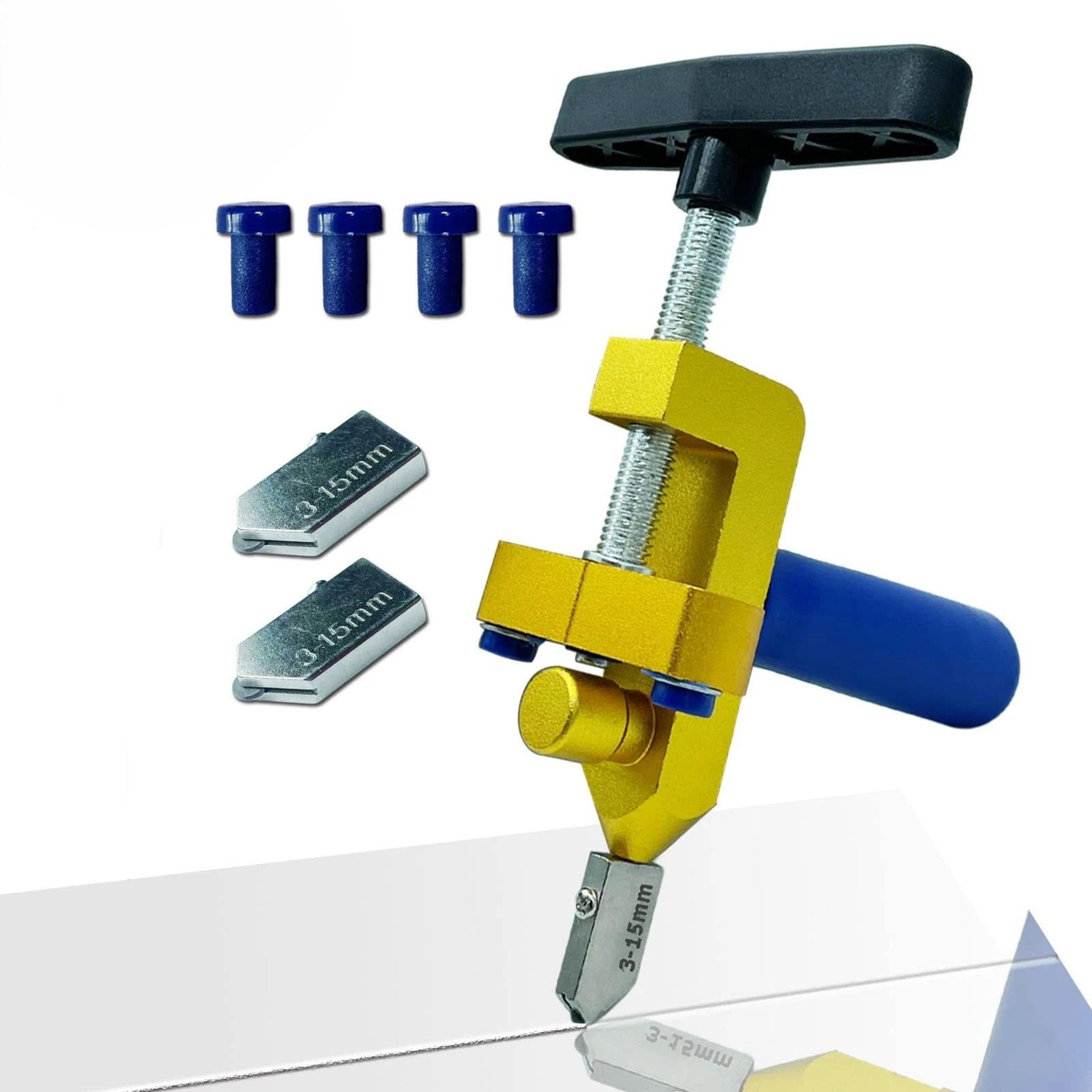 Premium Manual Handheld Tile Cutter With Diamond Roller Cutter Glass  Ceramic Scoring Tool 0