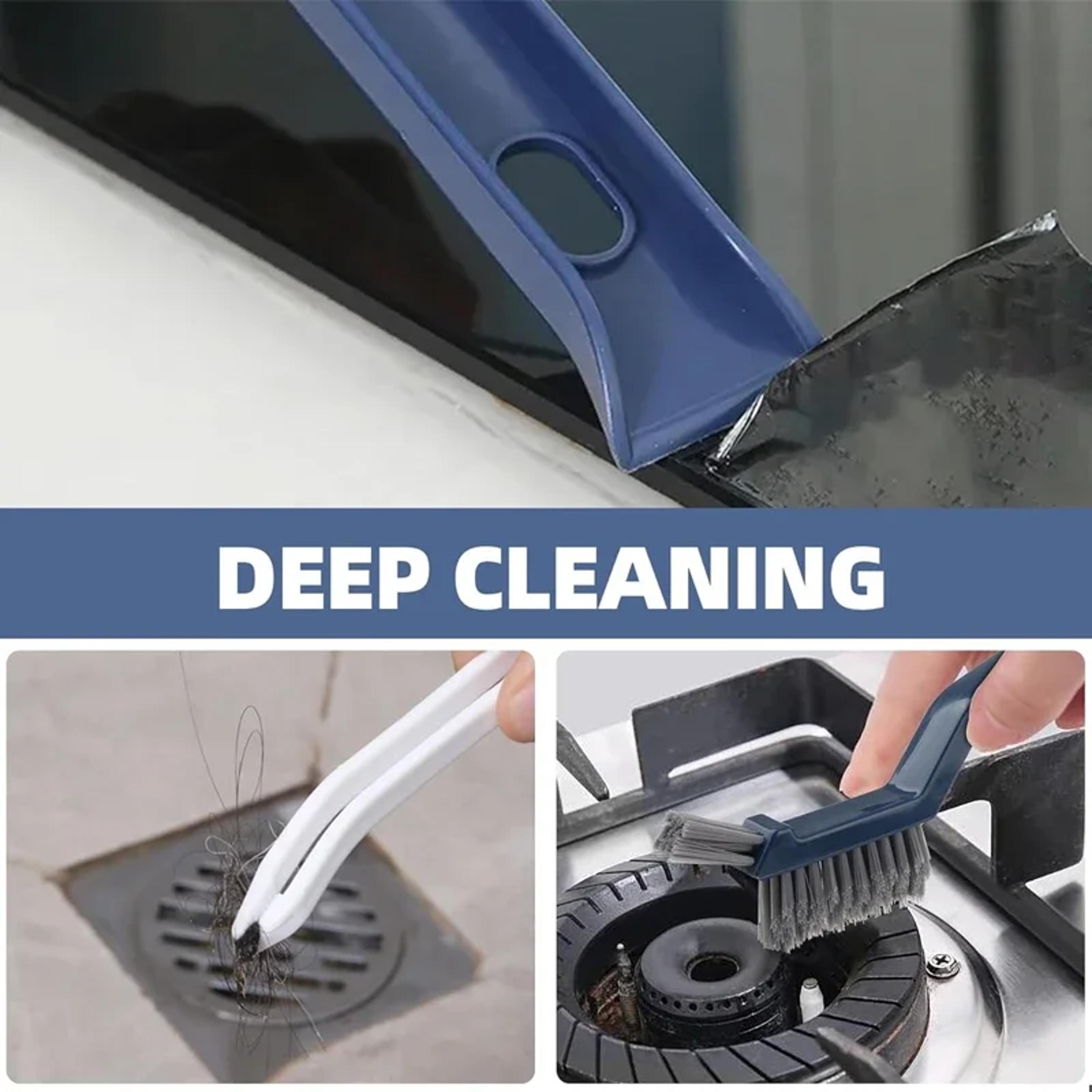 ErgoClean Long Handle Bathroom Floor Scrub Brush Tile  Grout Cleaning Brush For Bathtub Sink  Ceram 6