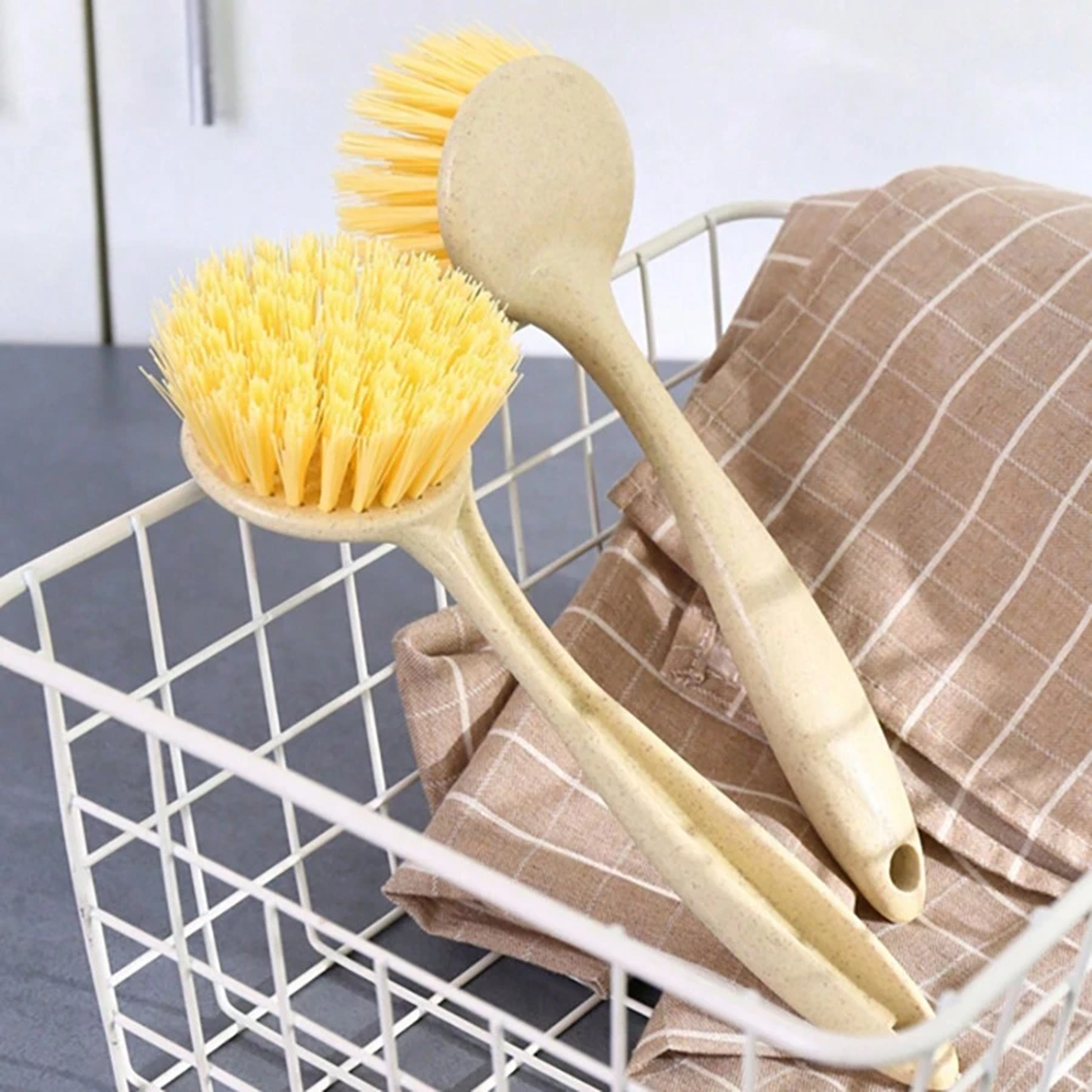Kitchen Scrub Brush Set Long Handle Dish And Pot Cleaning Brush 5