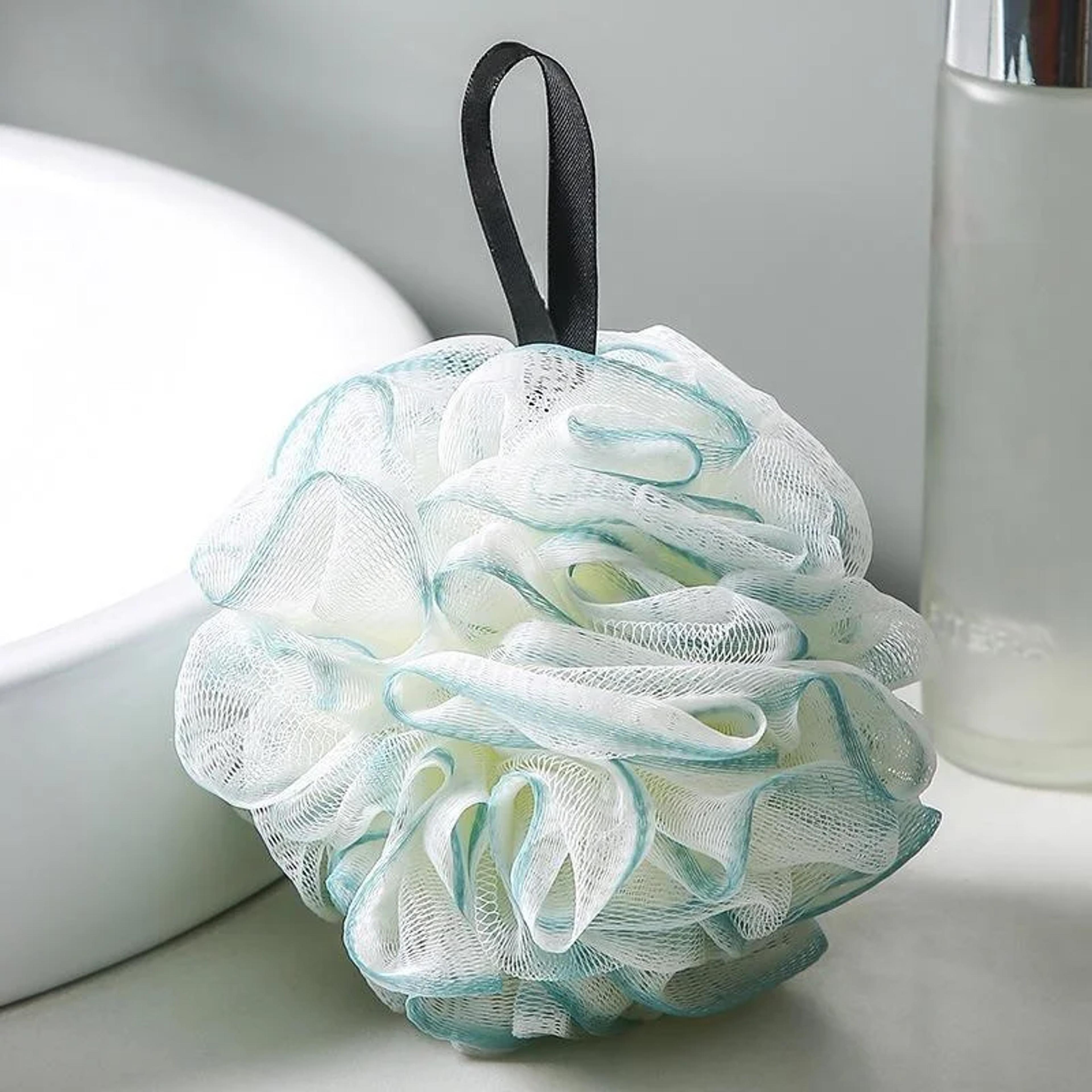 Soft  Fluffy Large Bath Sponge Mesh Shower Pouf Rich Bubble Body Wash Scrubber 3