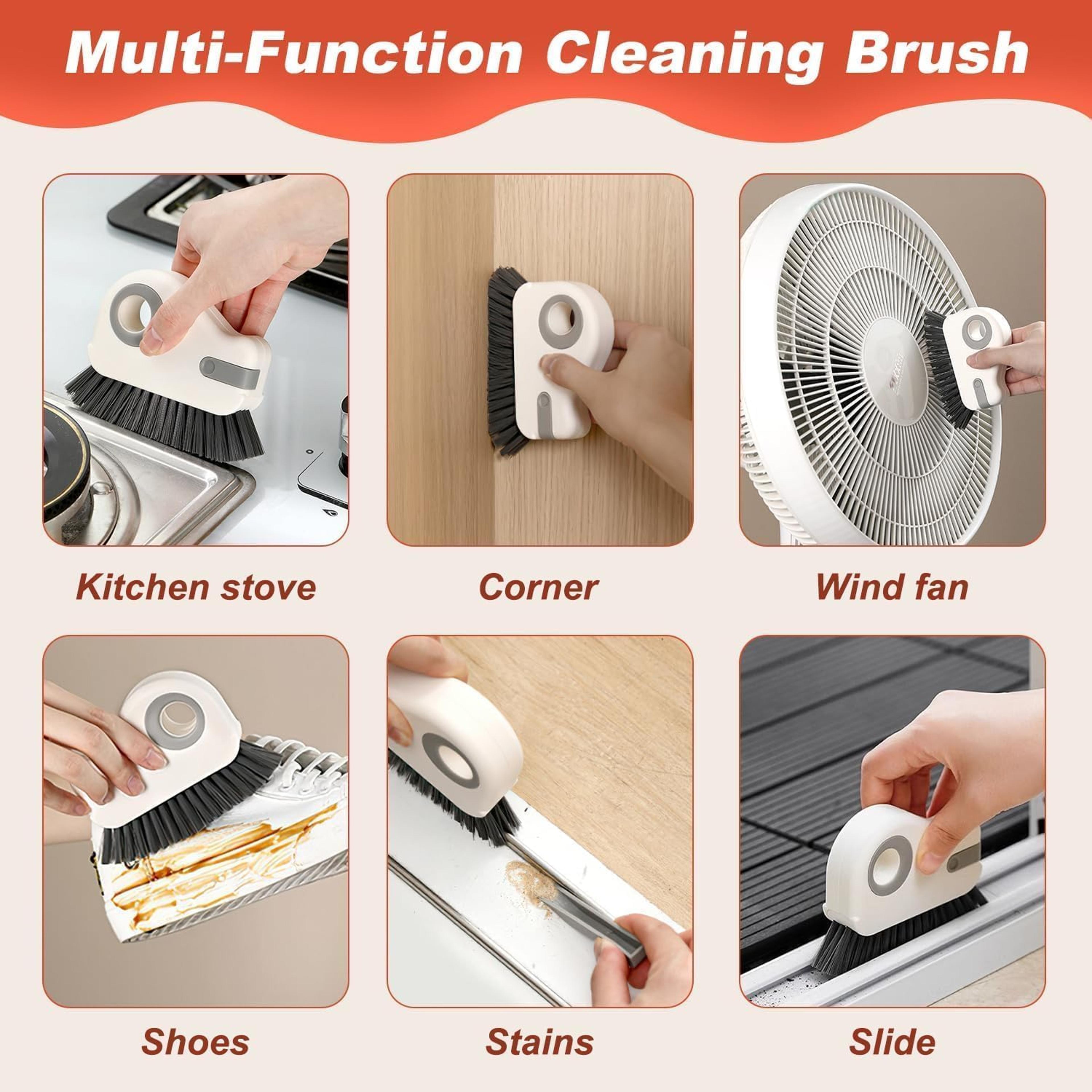 Multi Surface Groove Cleaning Brush For Windows  Doors Sliding Door Track Cleaner 5