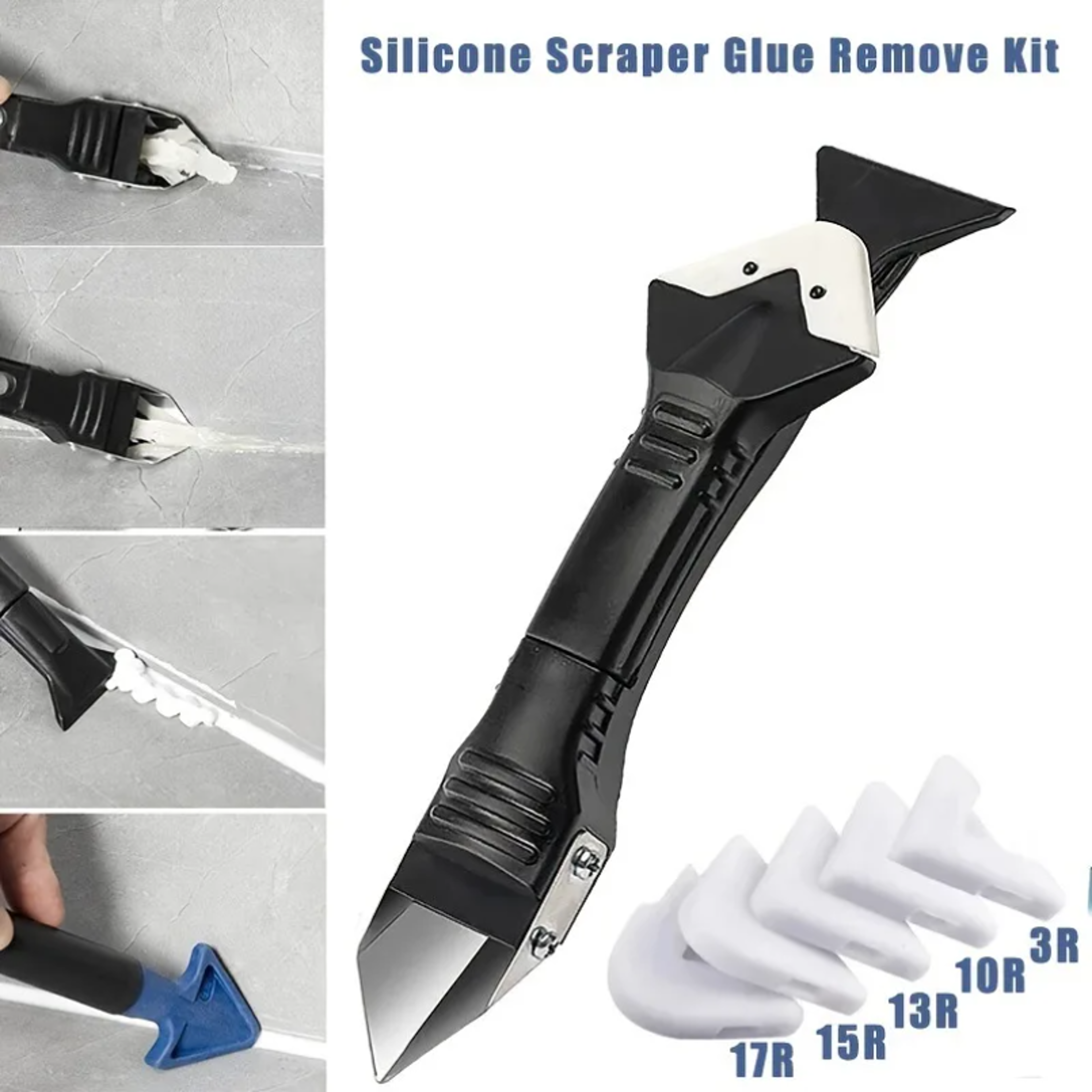 Caulking Tool Kit  Sealant Remover Tool For Smooth Grout And Silicone Repairs 1