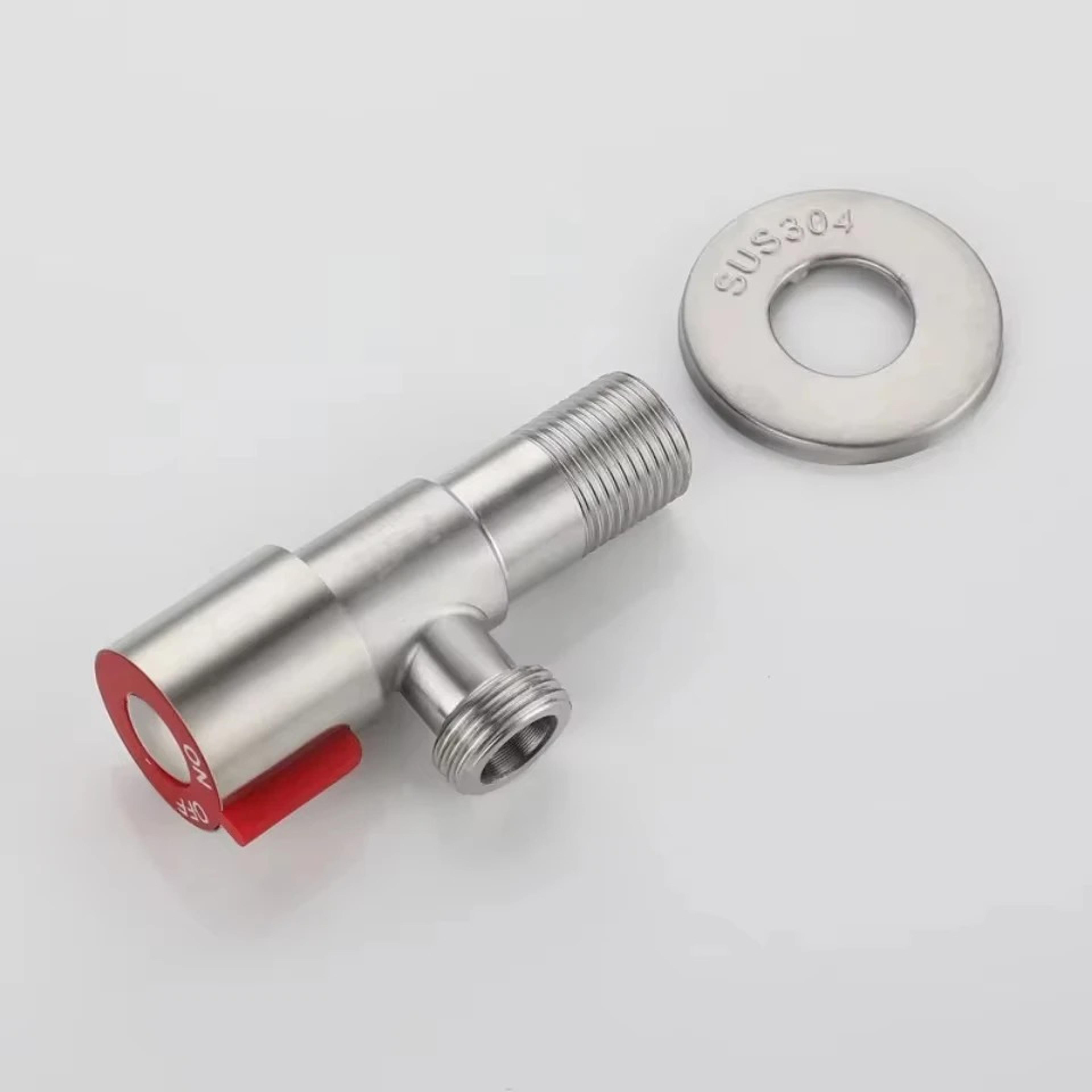 Premium Black Brass Angle Stop Valve Bathroom Shut Off Tap 6