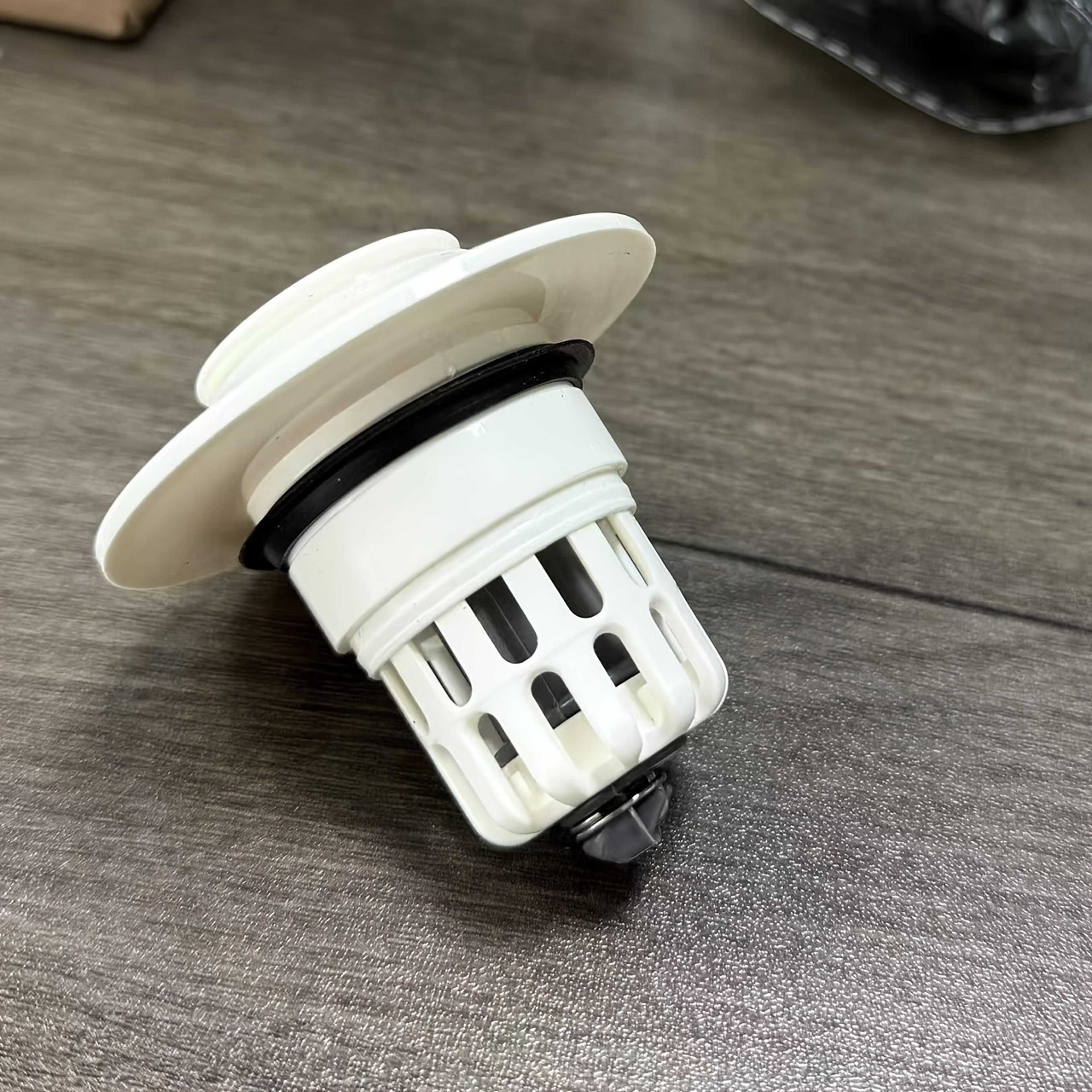 Bathroom Sink Plug With AntiClog Drain Filter  Quick Seal Stopper 3