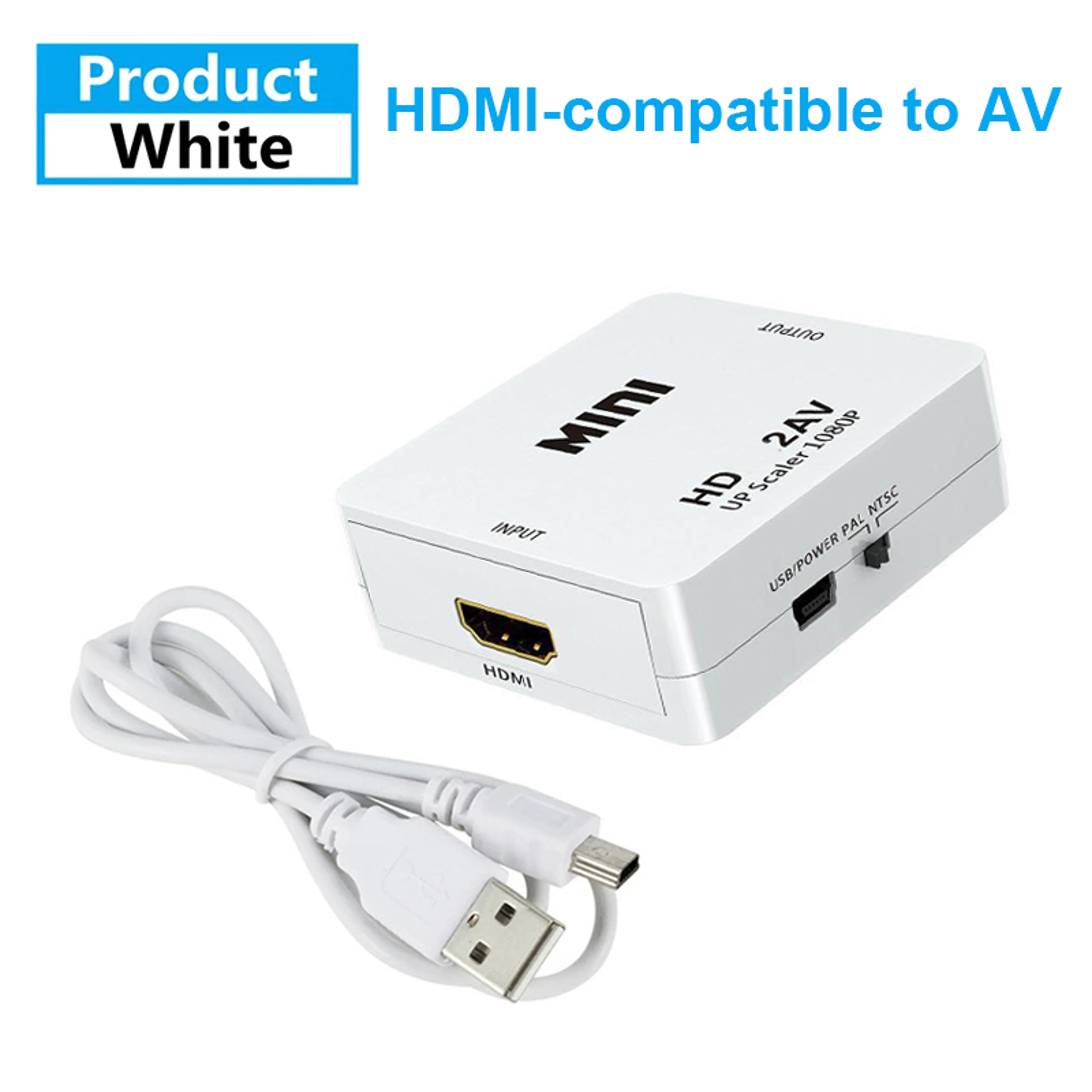 HDMI To AV Converter Box With RCA Video Adapter Video Scaler For HDTV PC  Projector 1