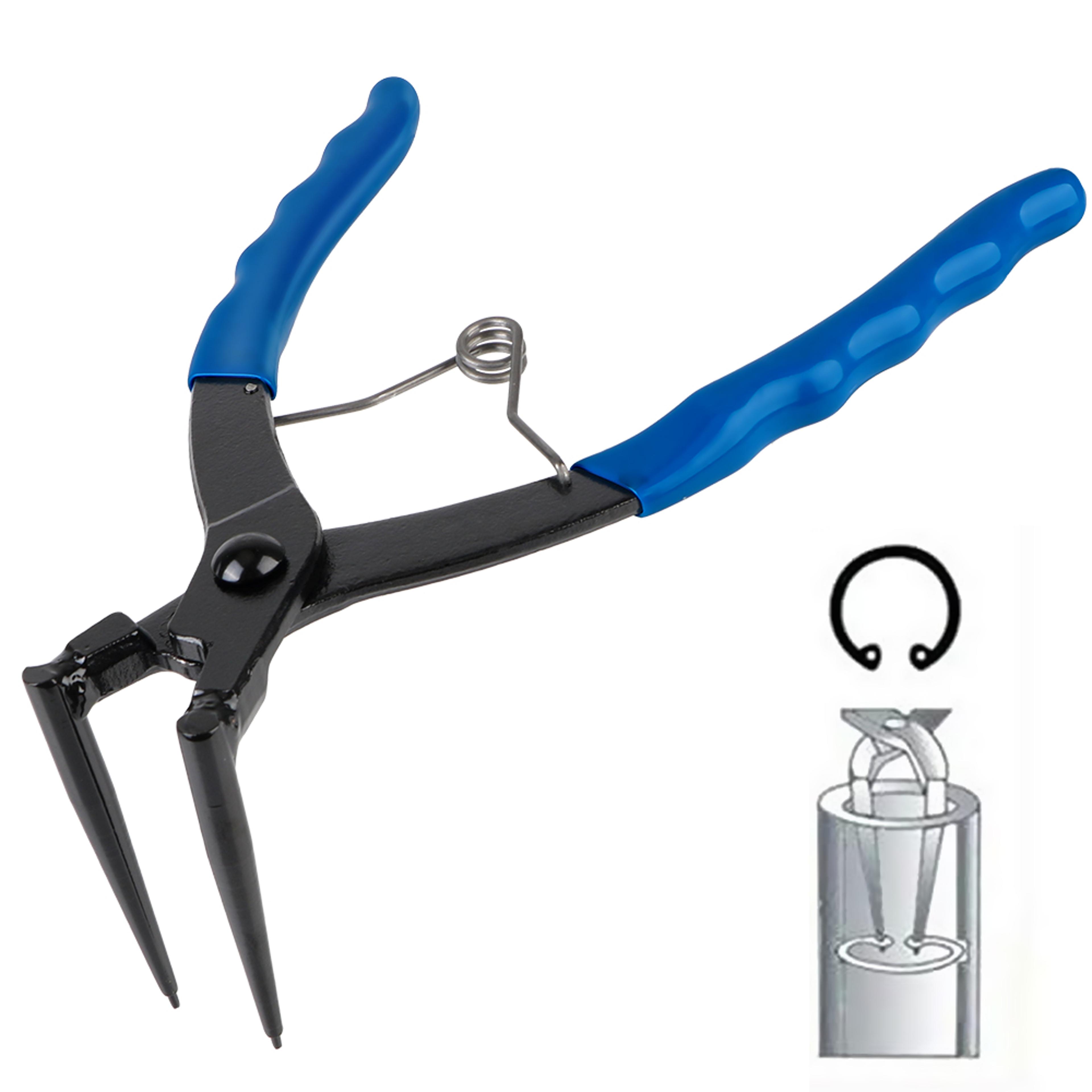 Bent Long Nose Internal Snap Ring Pliers Precision Garage  Automotive Tool 0