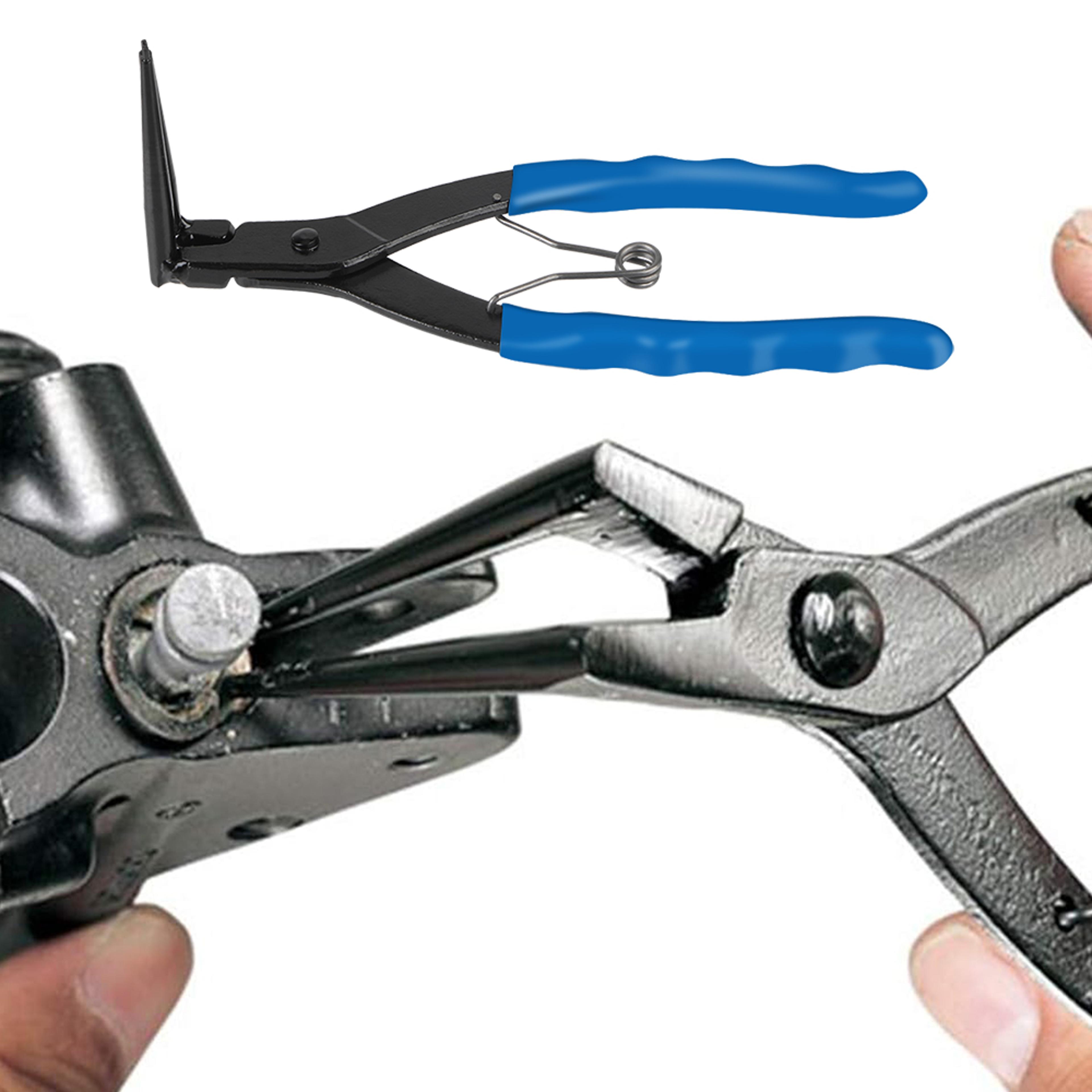 Bent Long Nose Internal Snap Ring Pliers Precision Garage  Automotive Tool 2