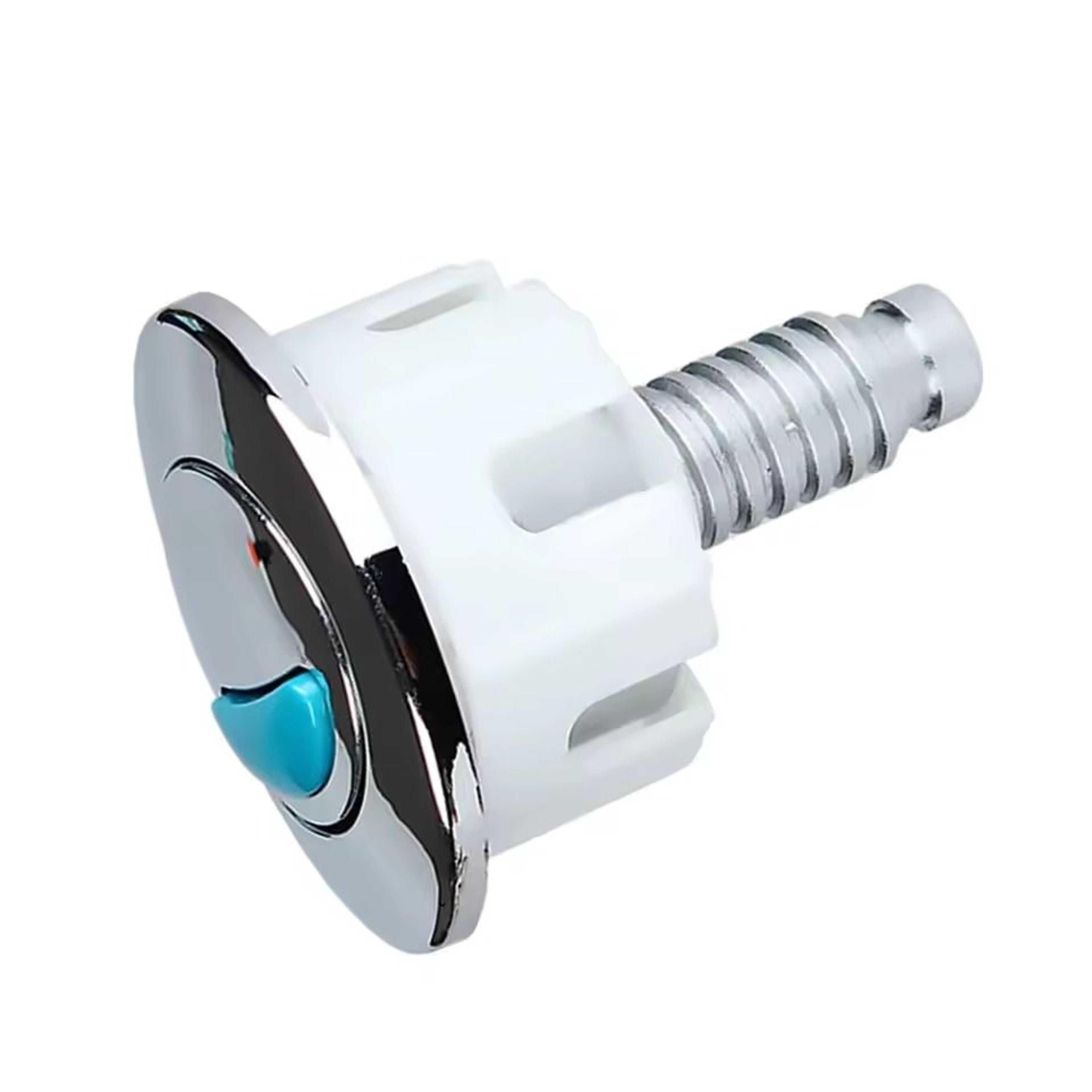 Premium Dual Flush Toilet Button Replacement Oval Chrome Cistern Push Button 1