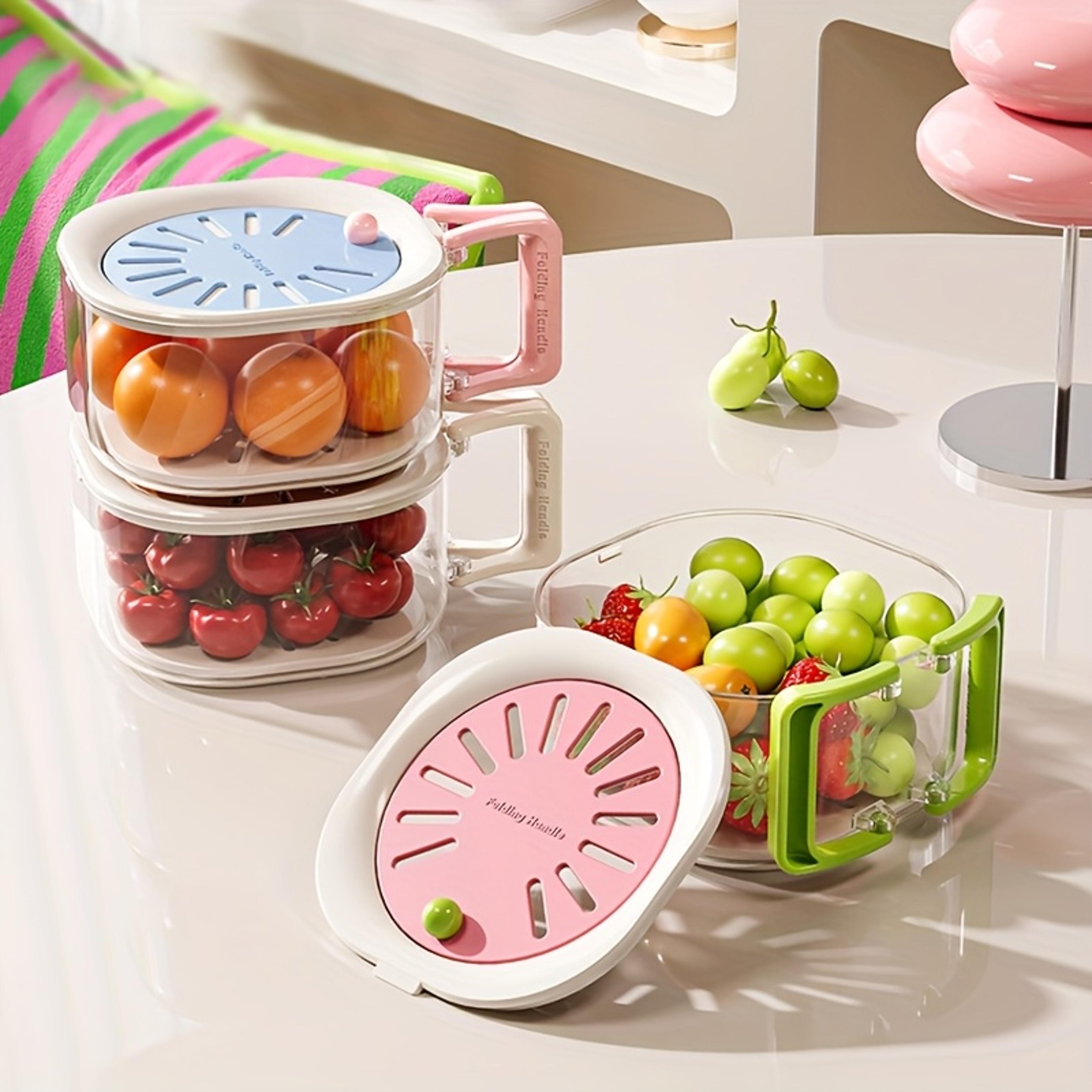 Kitchen Colander  Fruit Washing Bowl With Lid 3