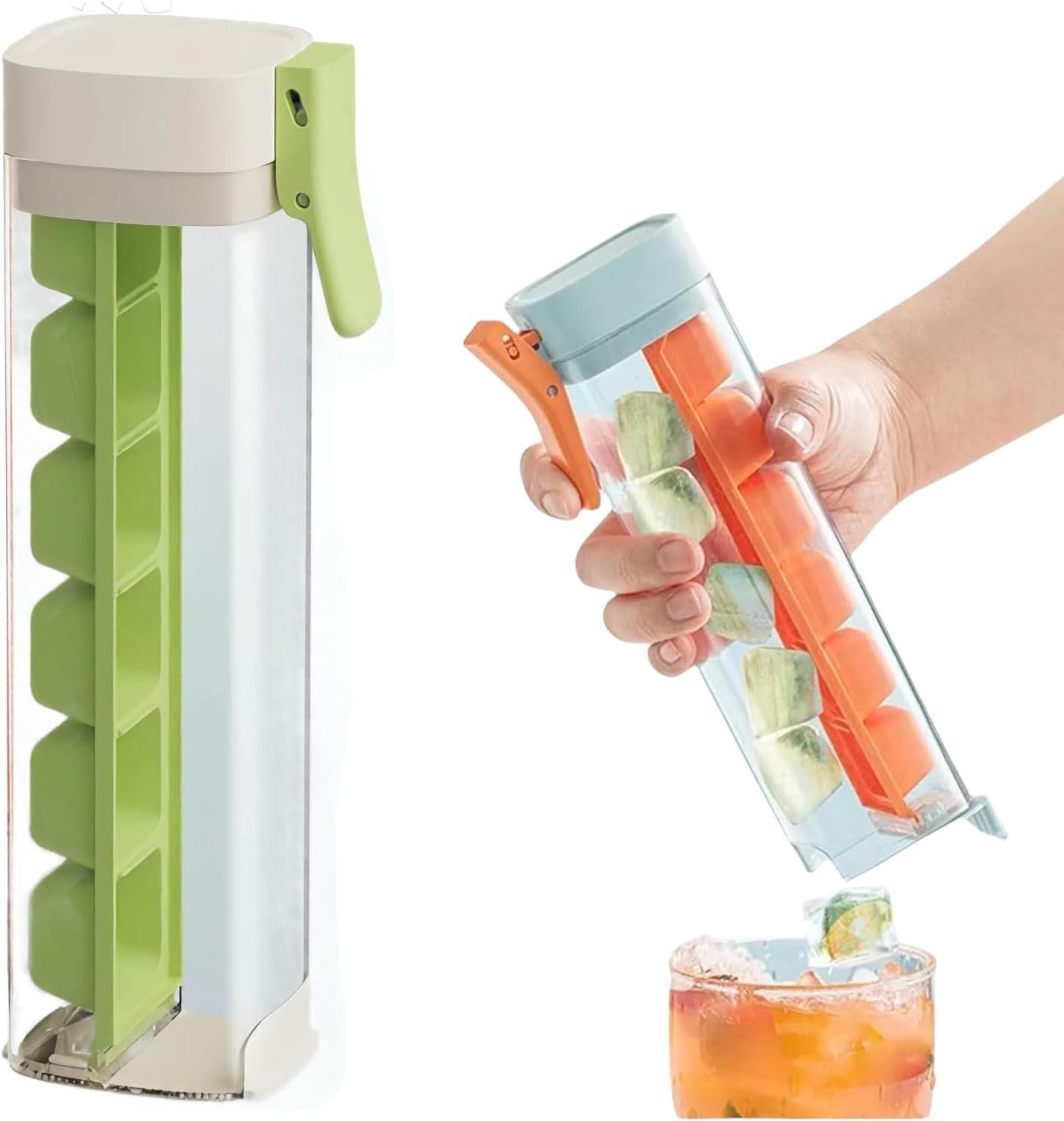 One Press Silicone Ice Cube Tray With Easy Release Square Cubes 1
