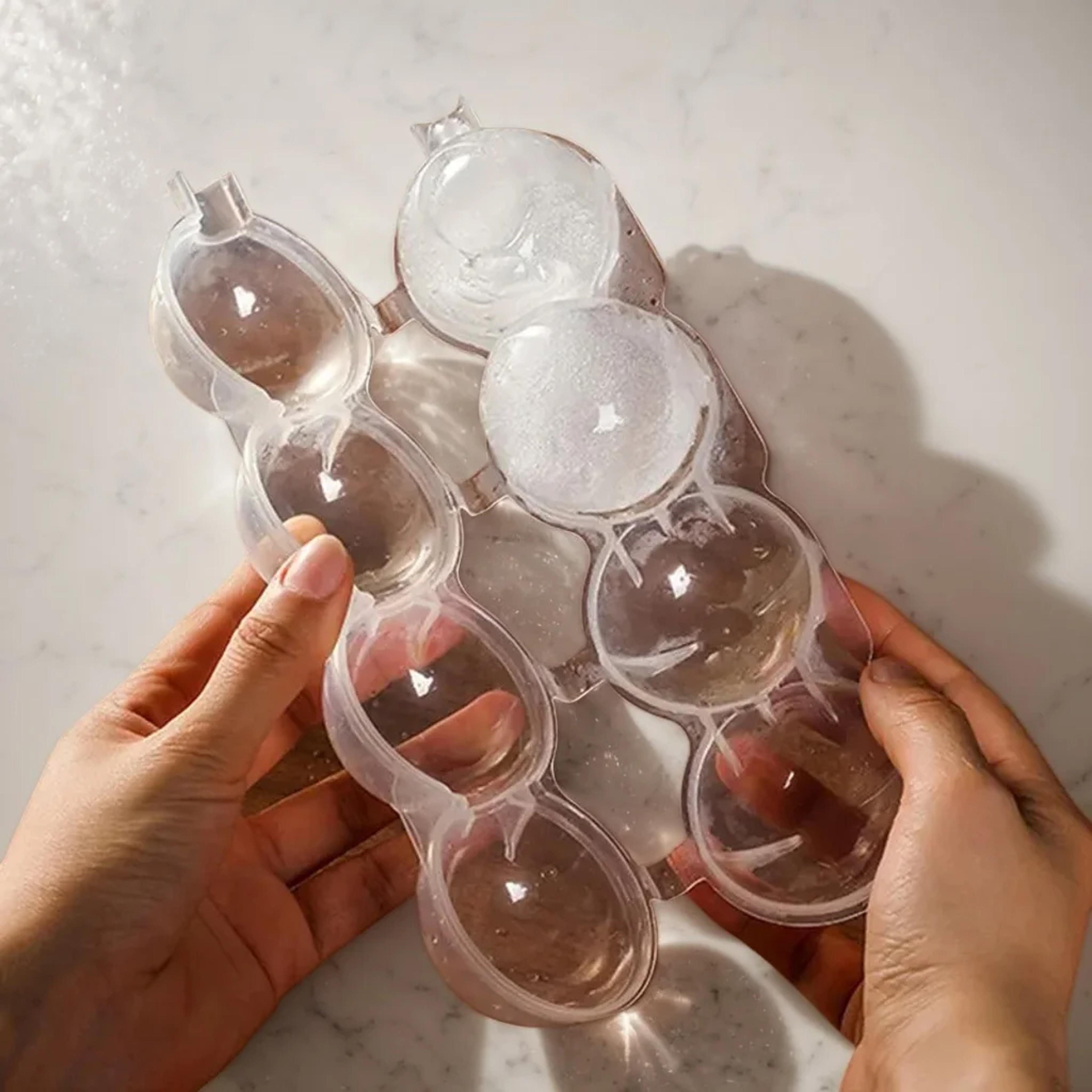 Crystal Clear Cavity Ice Cube Mold For Ice Balls Popsicles  Frozen Treats 0