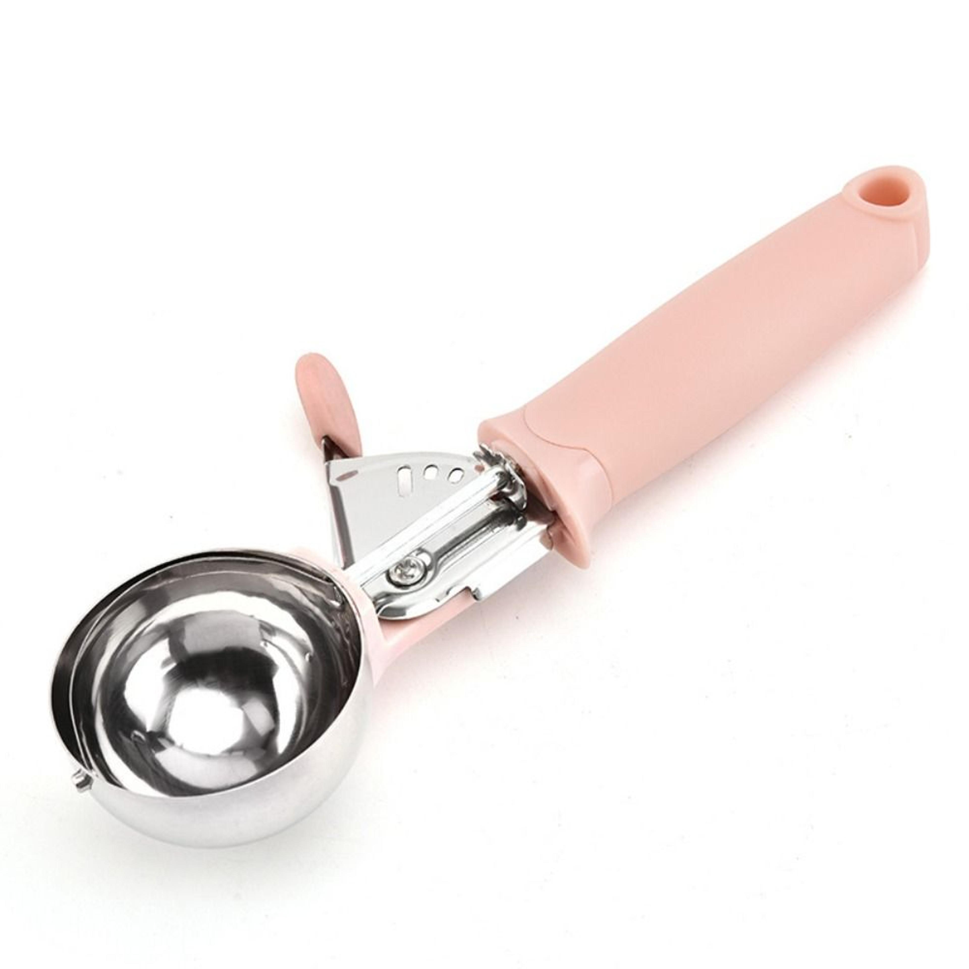 stainless steel ice cream scoop & melon baller for perfect dessert and fruit balls