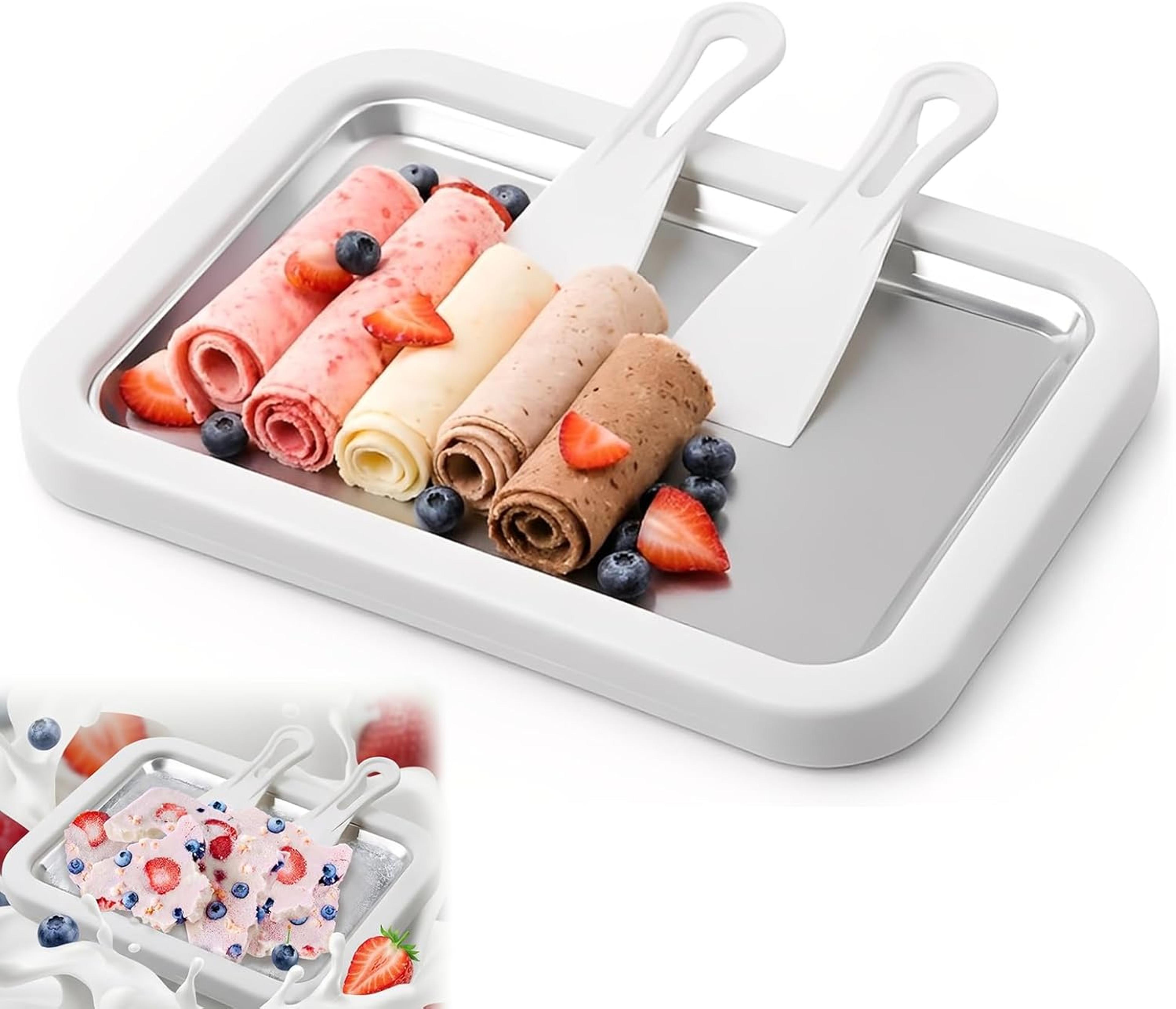 Frozen Delight Instant Ice Cream Roll Maker Plate For Homemade Frozen Desserts 3
