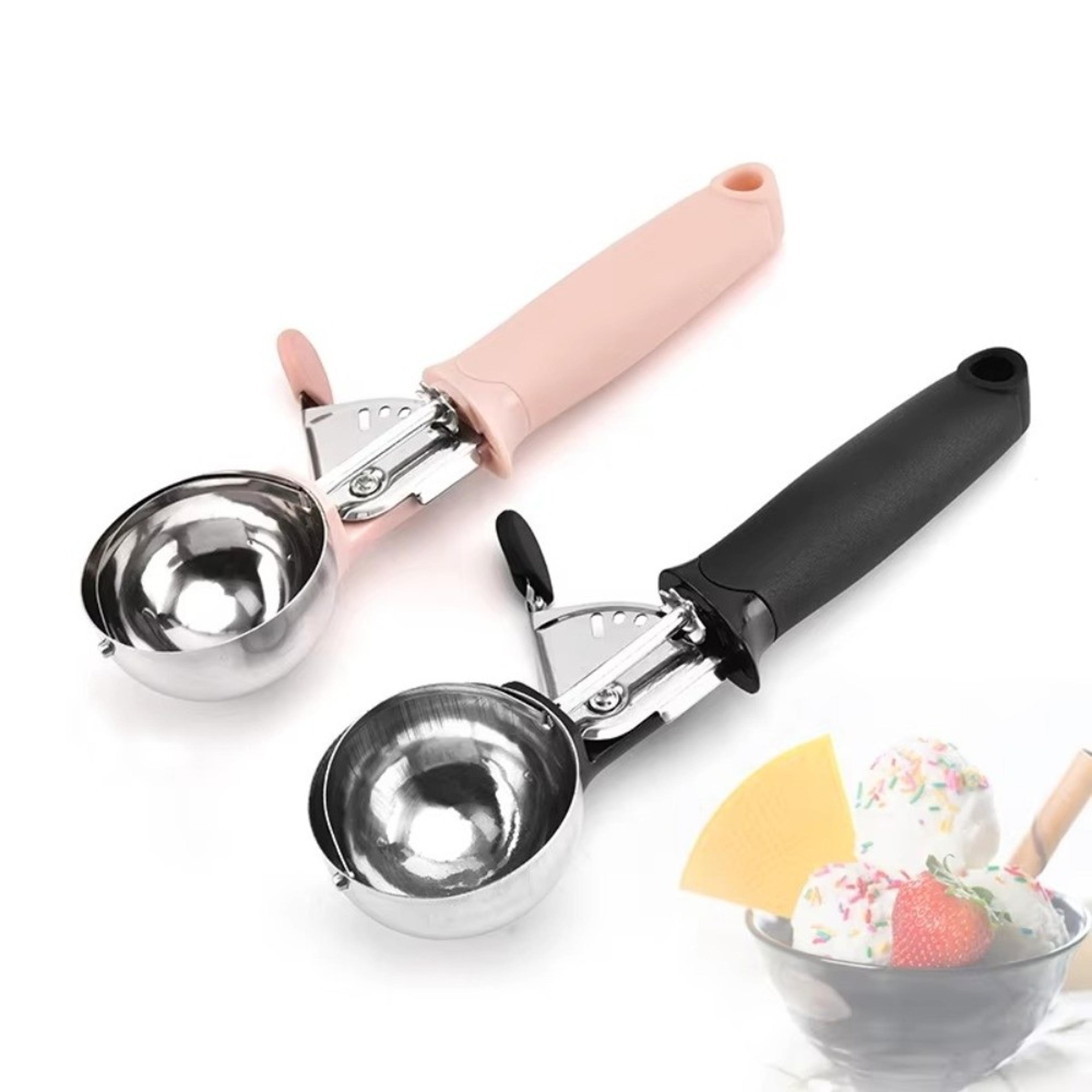 Stainless Steel Ice Cream Scoop  Snowball Maker Easy Release Sundae Scoop 5