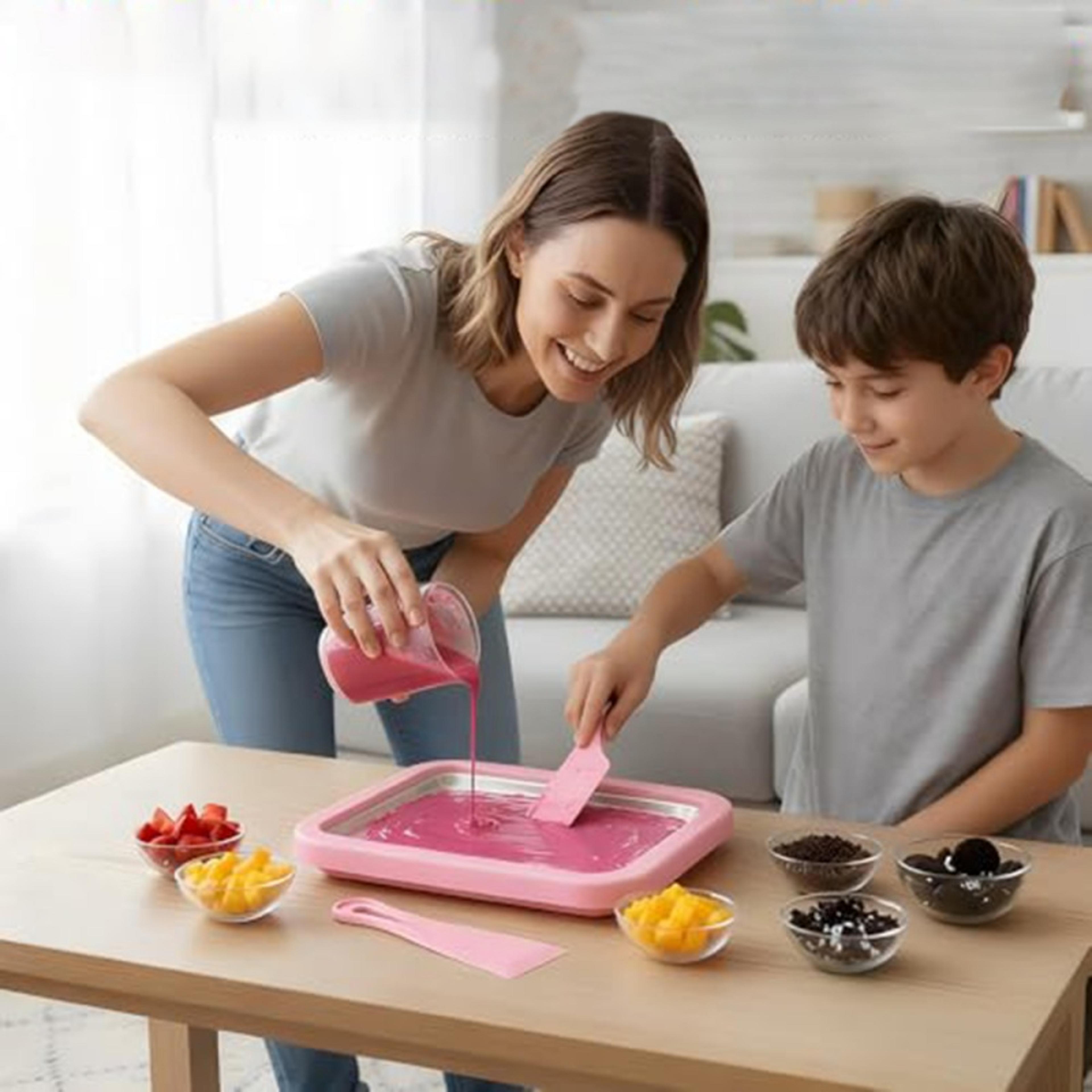 Arctic Roll Pro Instant Rolled Ice Cream Maker  Frozen Yogurt Maker Kit 3