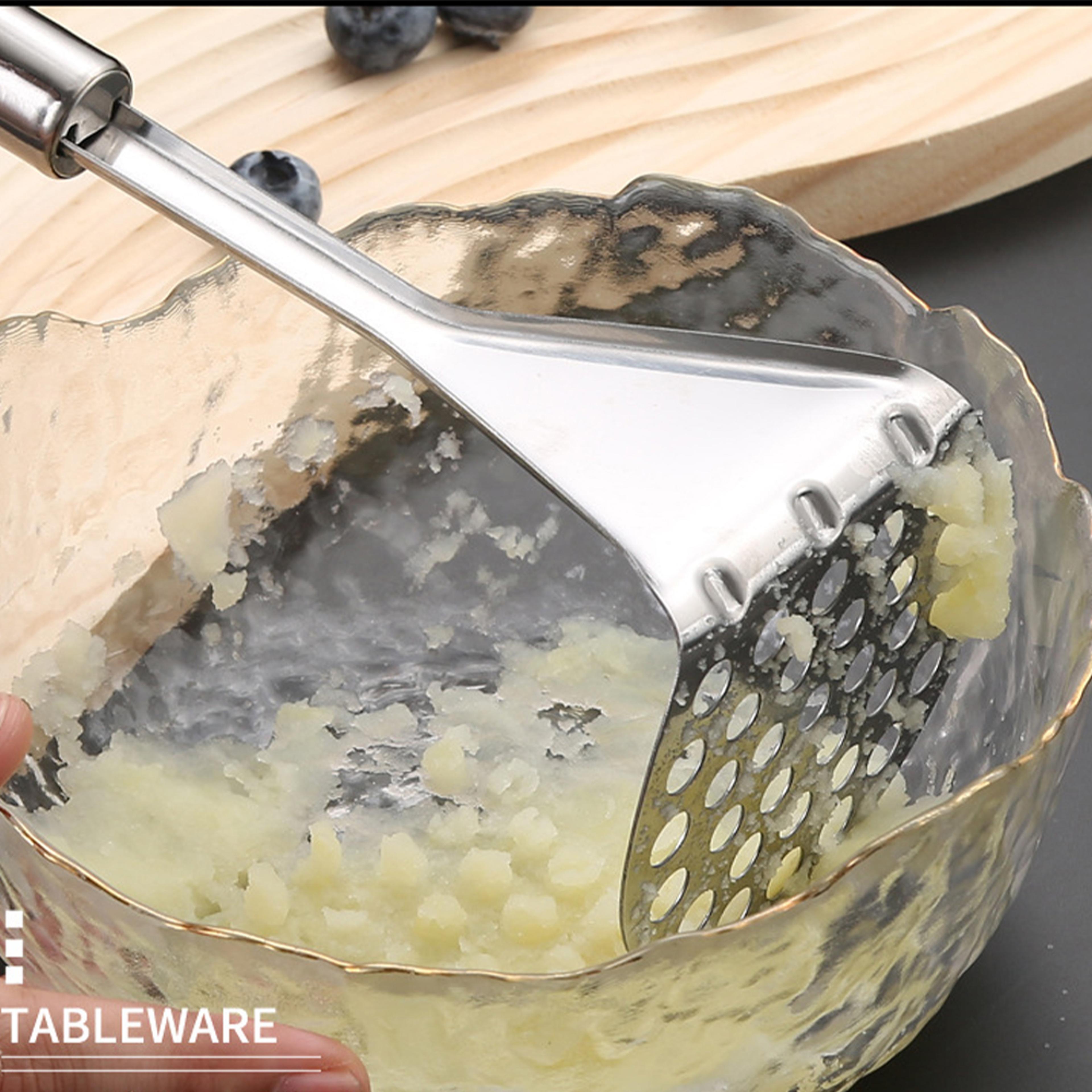 Stainless Steel Potato Masher  Ricer Heavy Duty Vegetable  Fruit Crusher Kitchen Tool 7