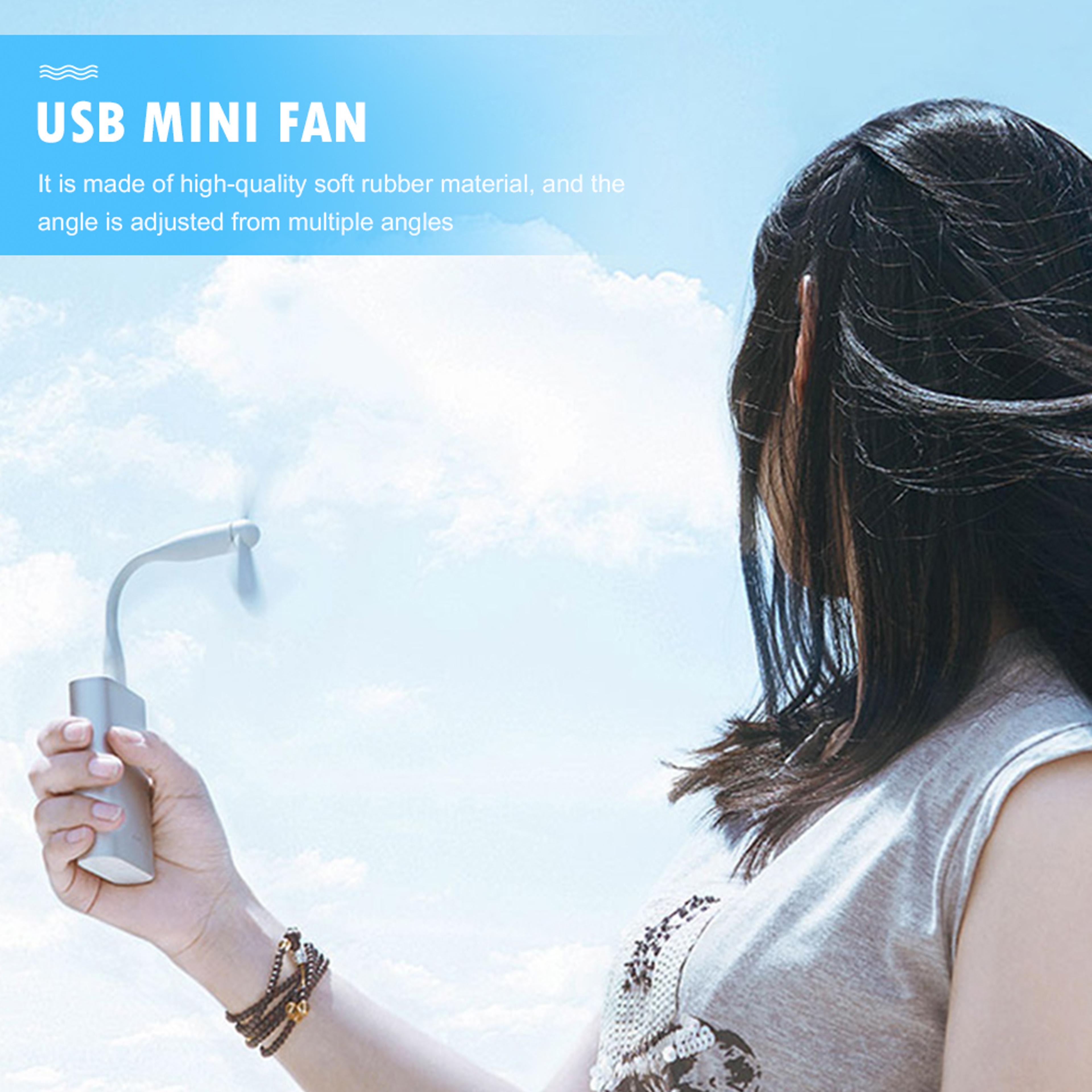 USB Cooling Fan For Laptop Power Bank  Travel 10