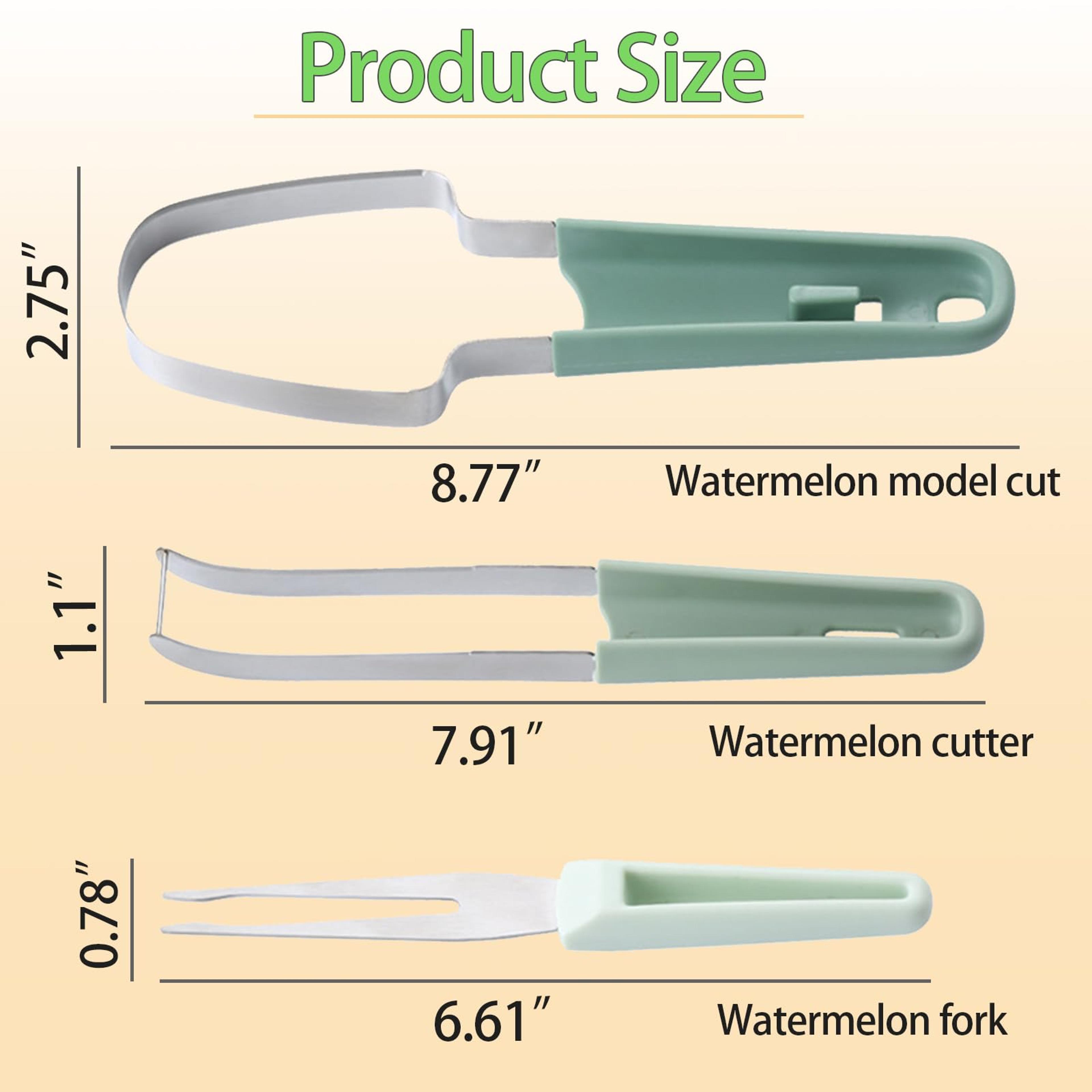 Watermelon Slicer Tool  Fruit Cutter Fork Stainless Steel Kitchen Utensil 7