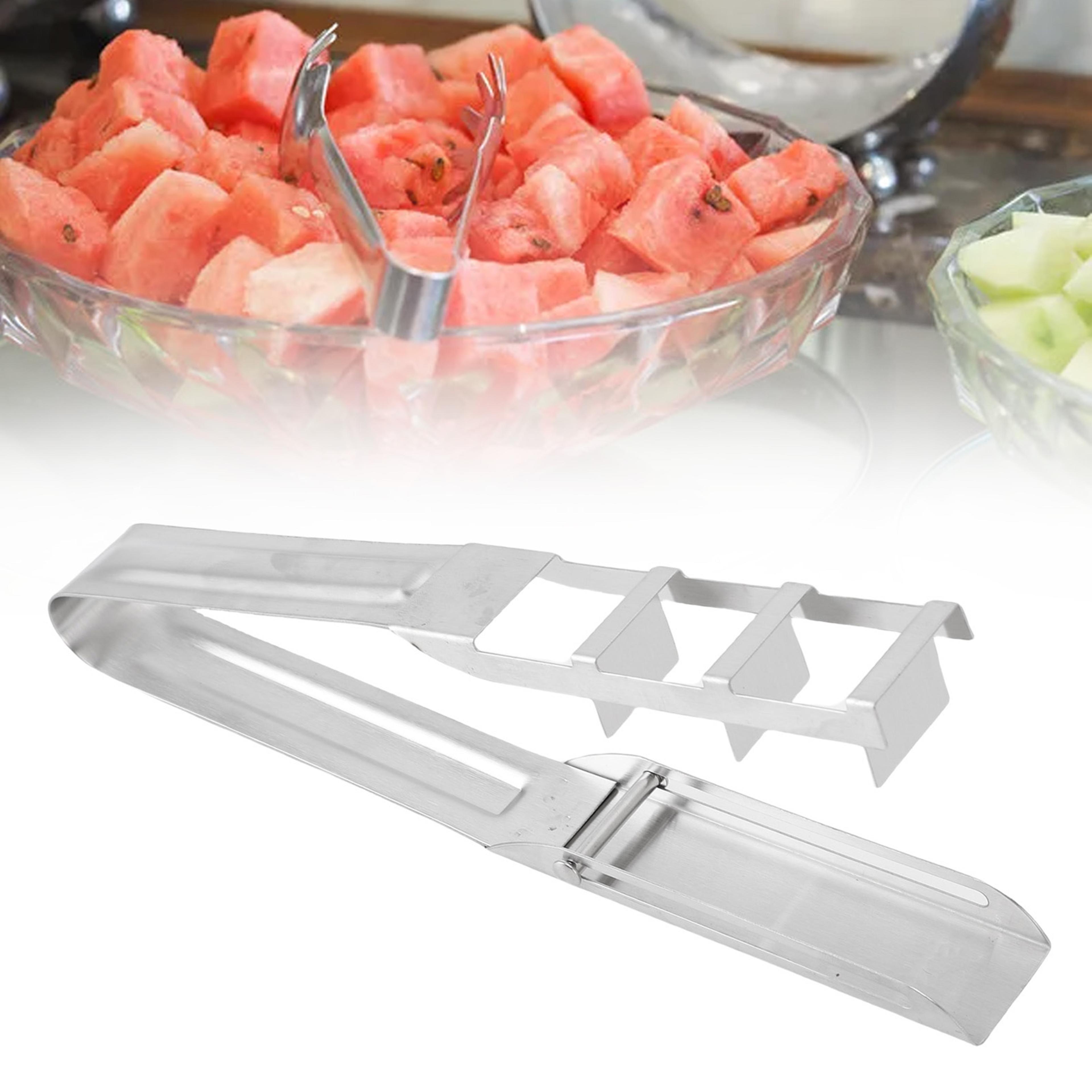 watermelon slicer and melon cube cutter fruit slicer tool for watermelon cantaloupe and papaya