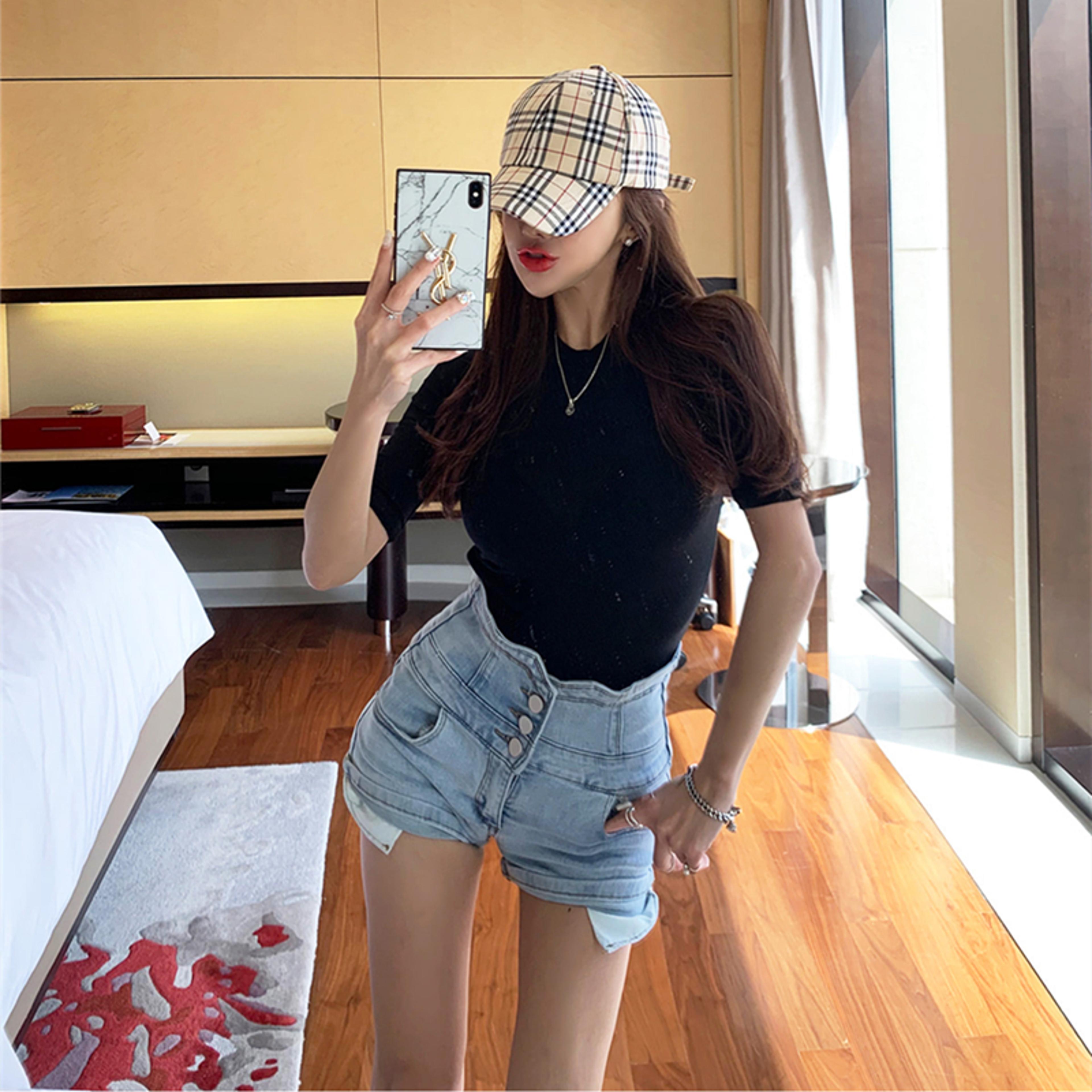Soft Flex Korean Style Women Cotton Tee 4