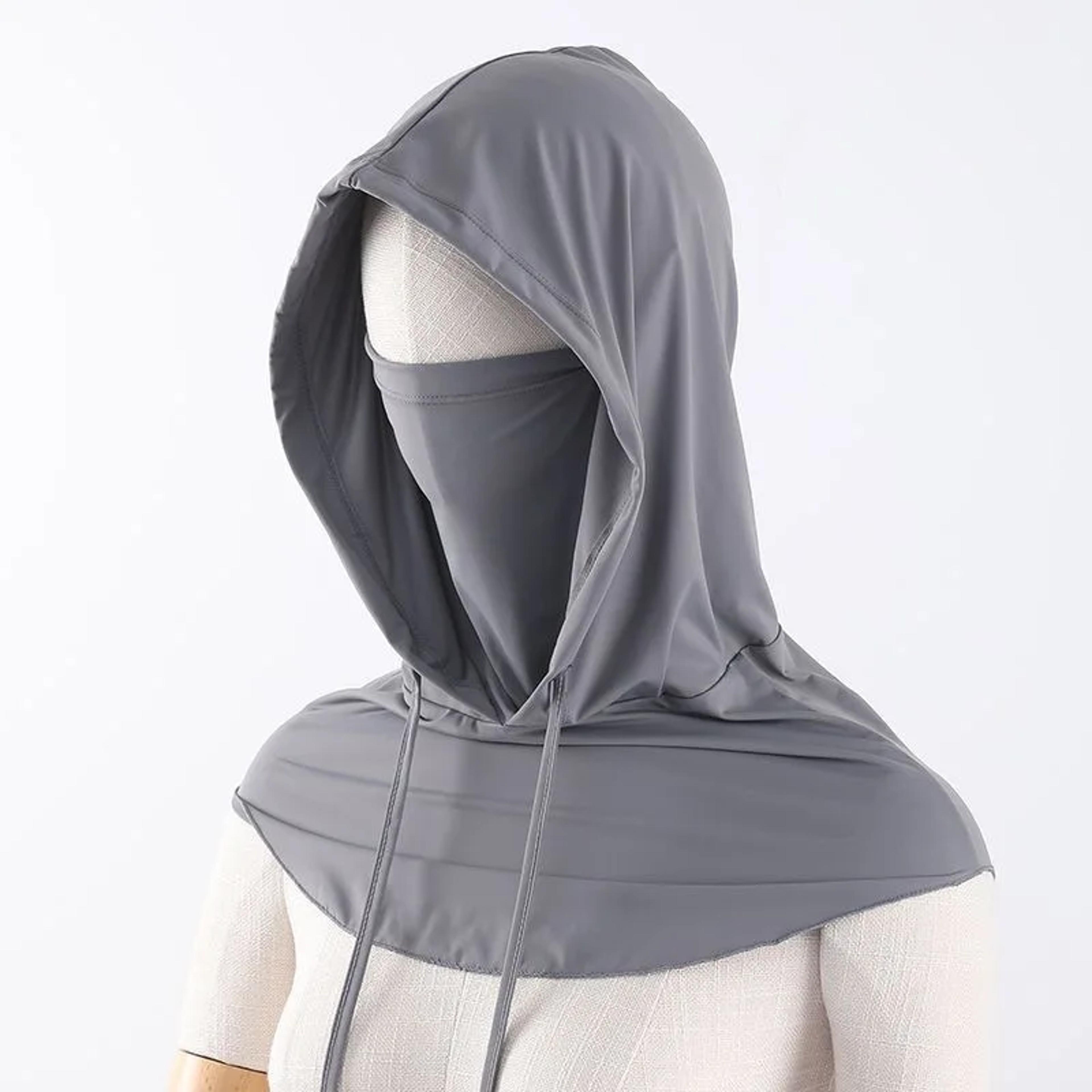 UV Shield Full Face Sun Protection Hat With Neck Flap For Hiking Outdoor Sun Safety Mask 3