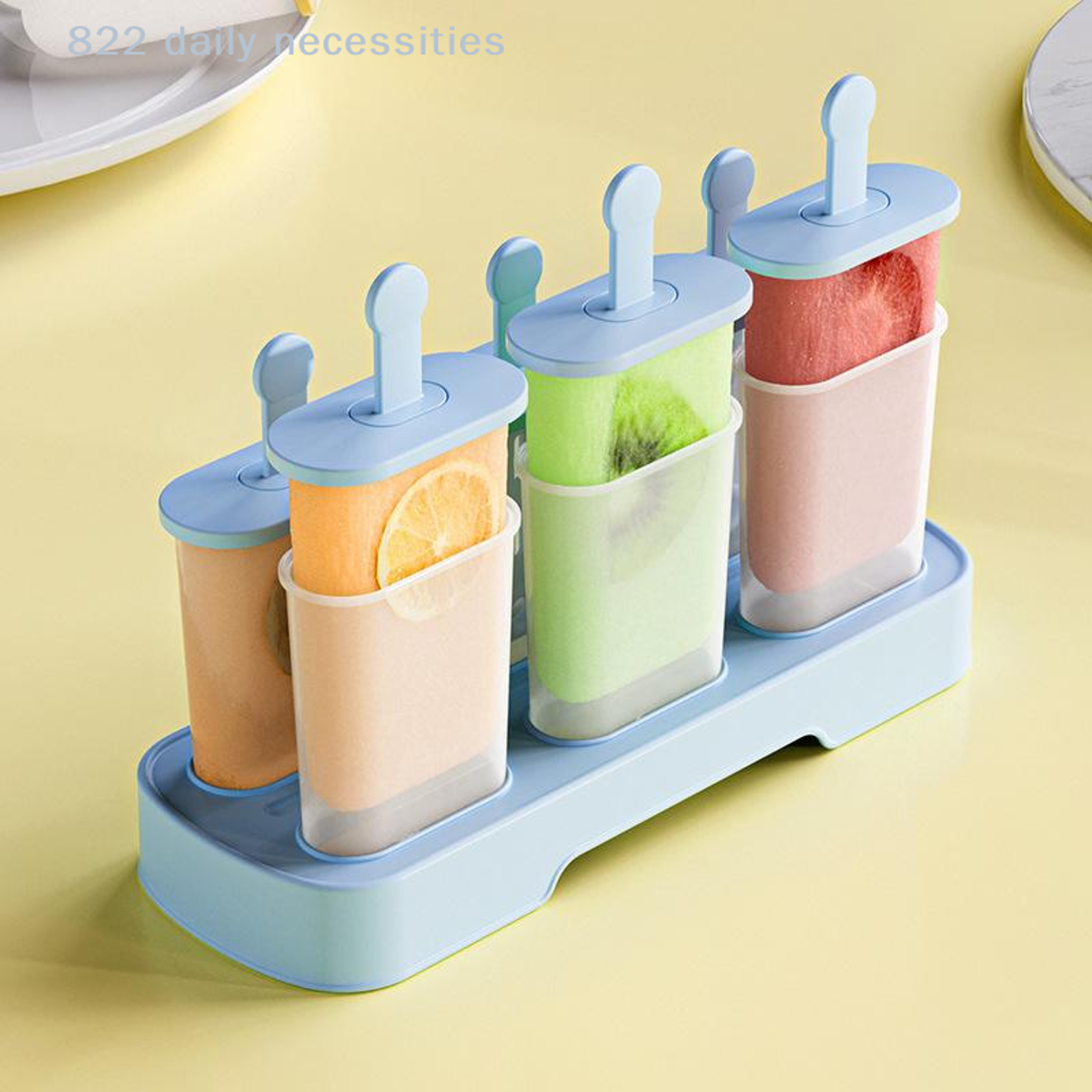 Silicone Popsicle Molds 6Cavity Reusable Ice Pop Maker For Kids  Homemade Frozen Treats 8