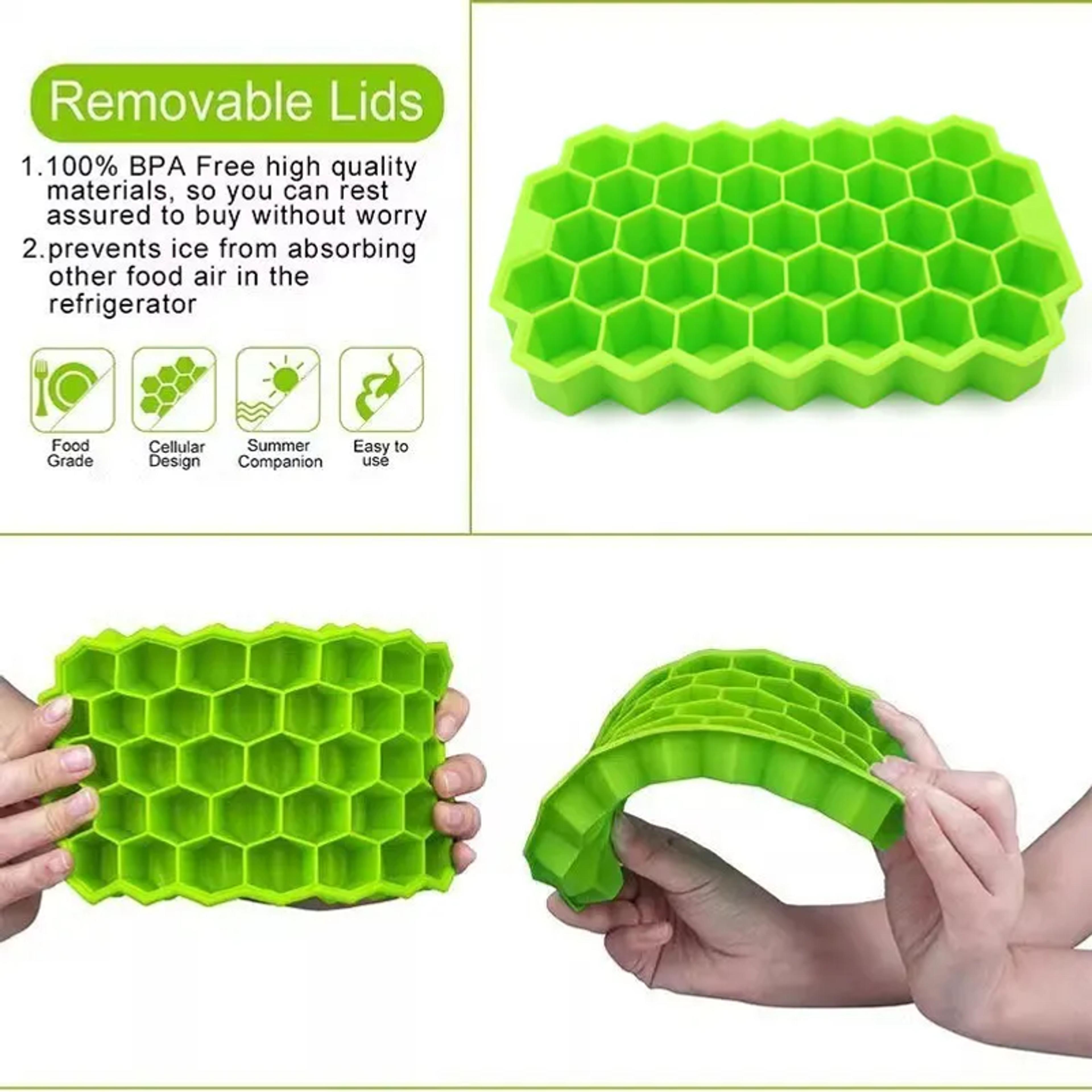 1pcs Honeycomb 37 Lattice Cube Tray Maker Without Lid DIY Ice Mold 3