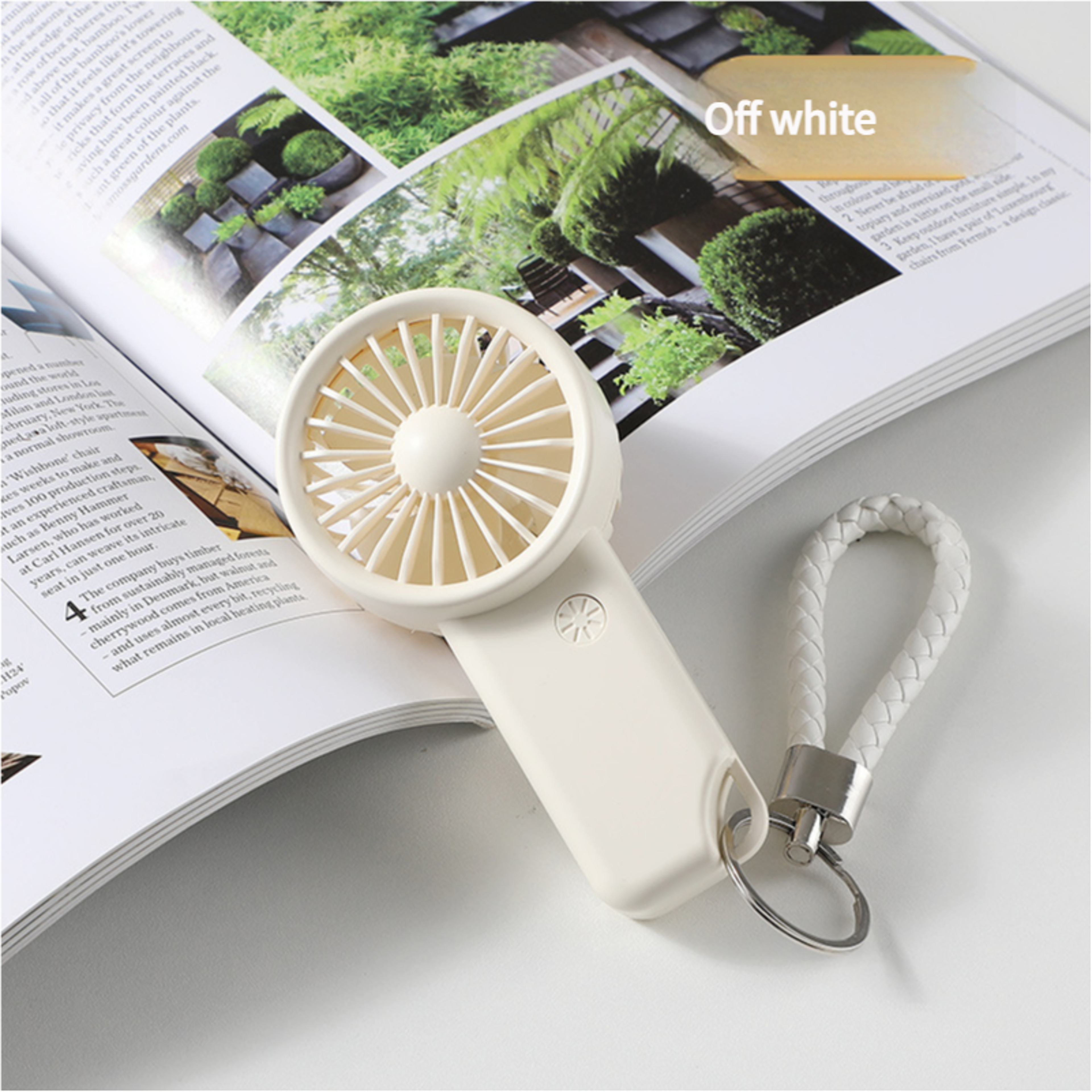 Mini USB Rechargeable Handheld Fan For Travel Makeup  Desk Use 2