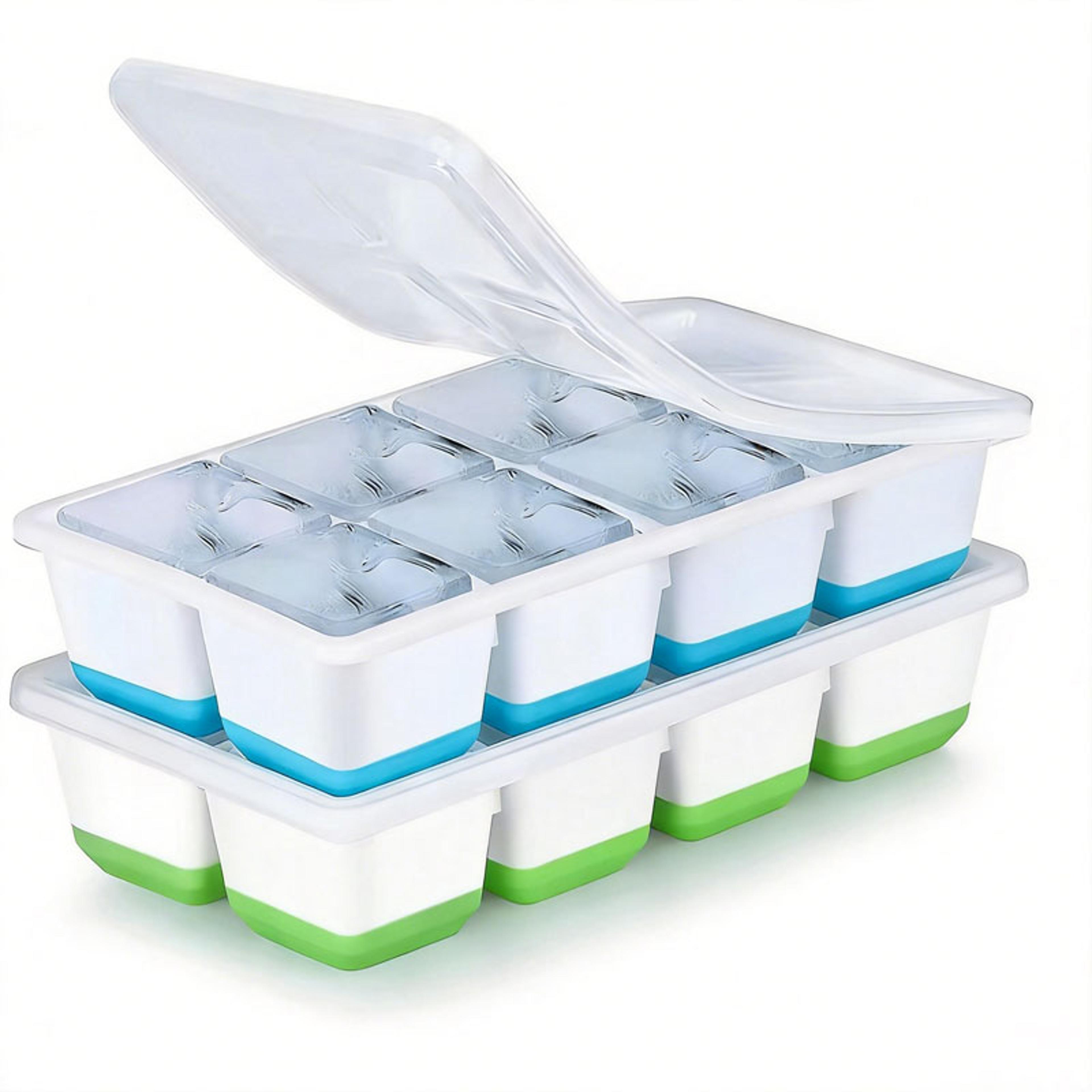 Large Silicone Ice Cube Tray With Lid For Whiskey Cocktails  Everyday Chilling 8